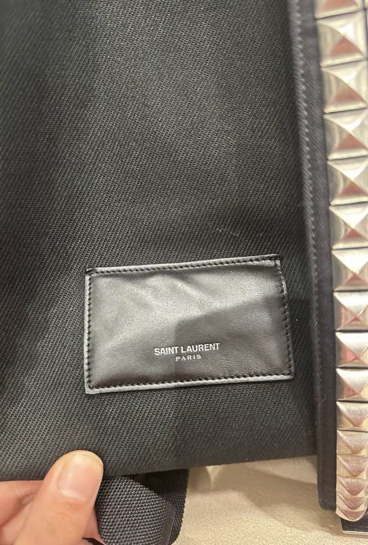 Saint Laurent Paris Saint Laurent Paris 2015 Canvas City Riveted Canvas Backpack Size ONE SIZE - 4 Thumbnail