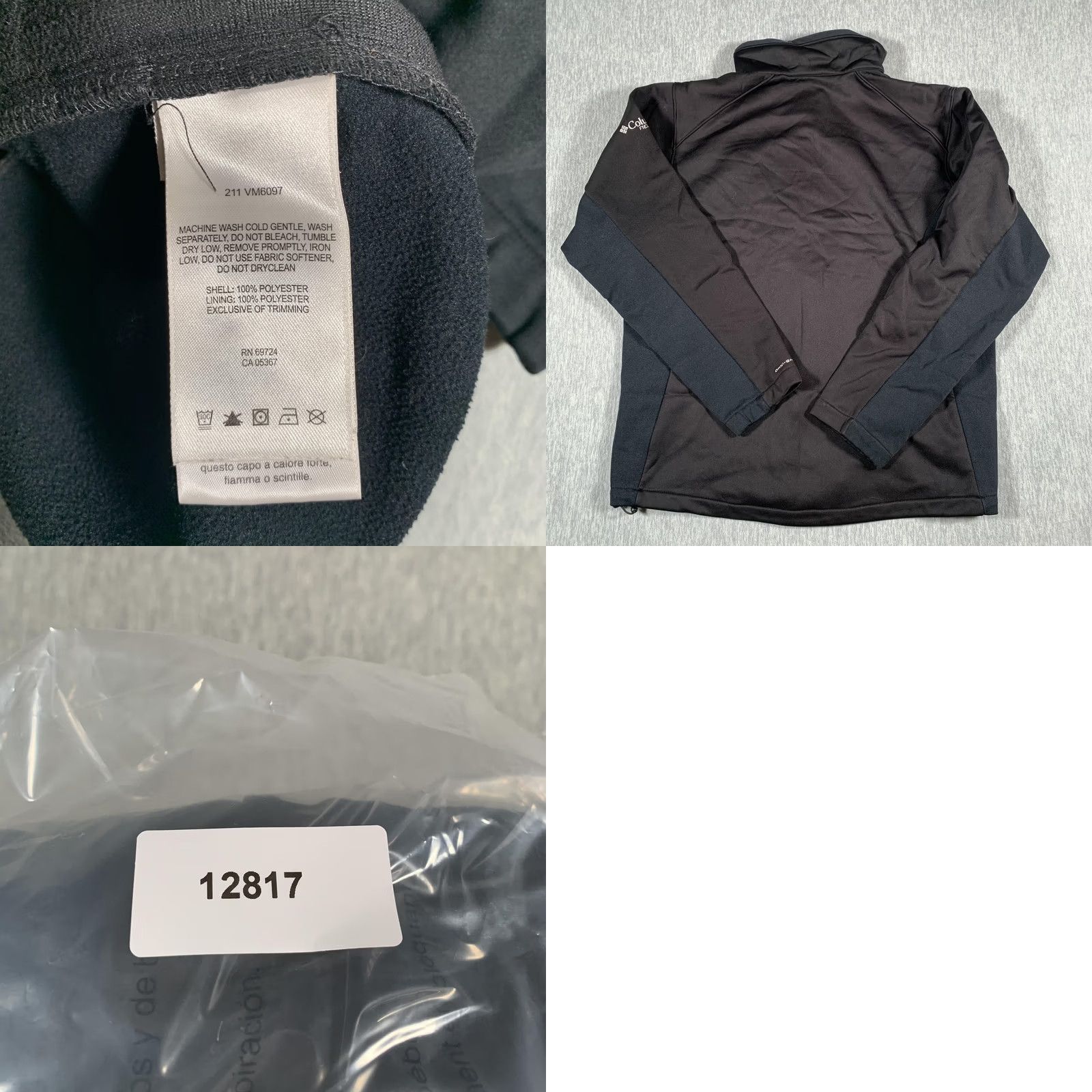 Vintage Columbia Field Gear Jacket Mens Large Black Omni-Shield Softshell Fleece Lined Size US L / EU 52-54 / 3 - 9 Thumbnail