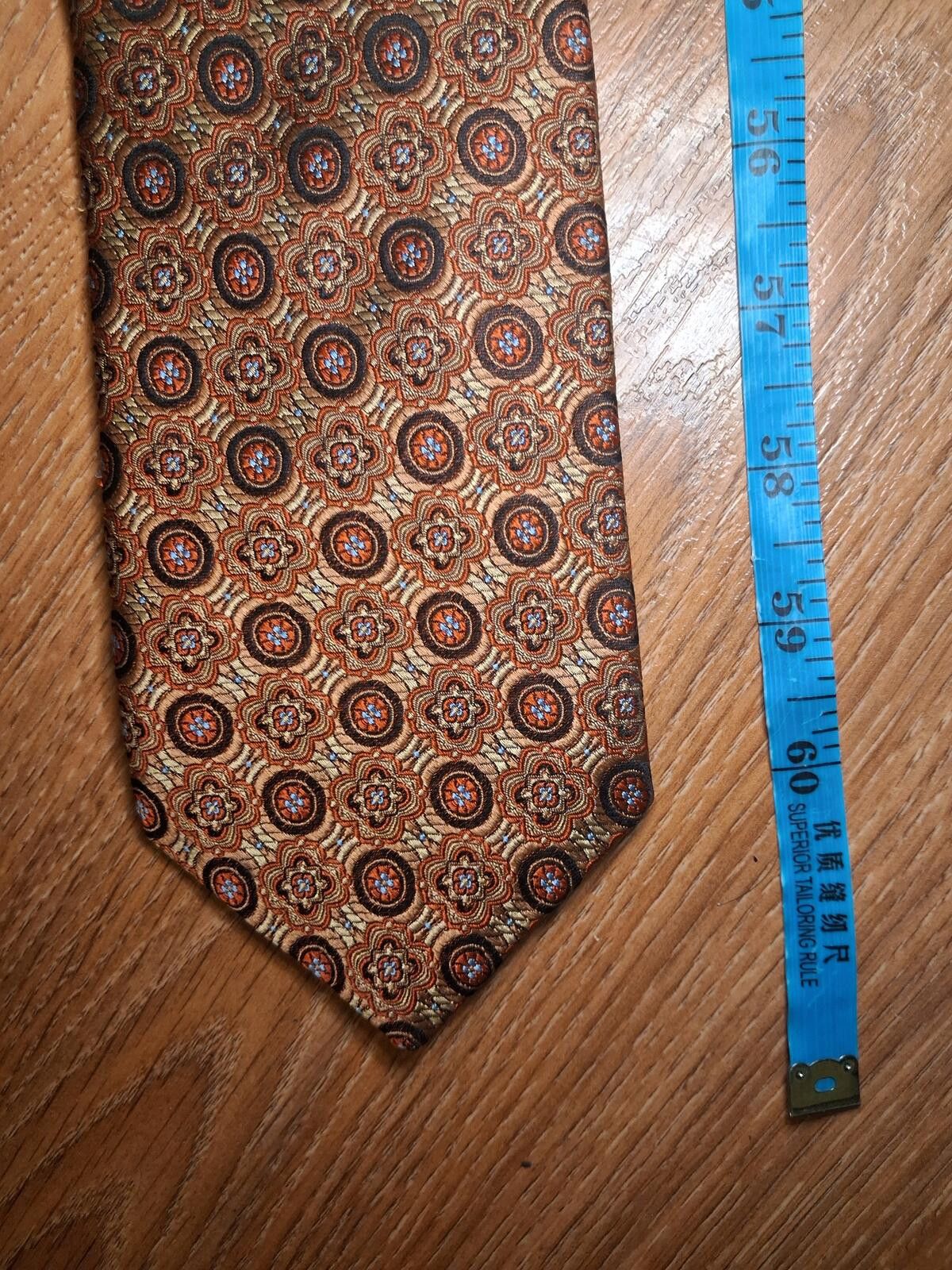 Robert Talbott Robert Talbott Best of Class Silk Tie Gold Floral Long Wide Size ONE SIZE - 7 Thumbnail