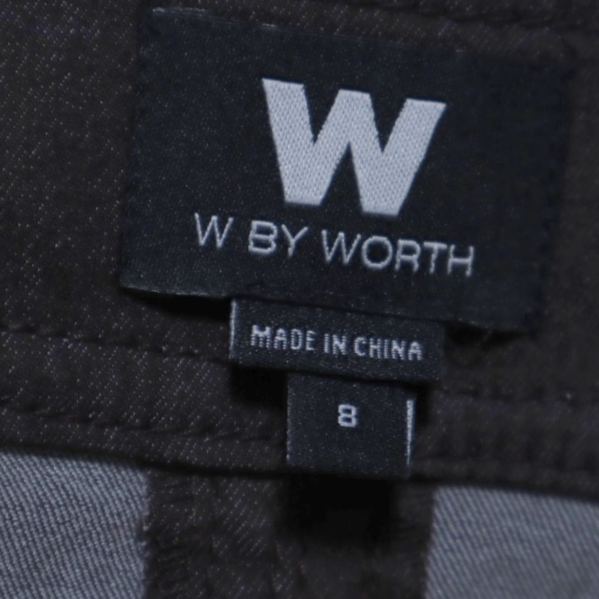 Vintage W by Worth Stretch 23" Cotton Blend Denim Skirt Shorts Charcoal Women's 8 Skirt Regular 32 Inseam 0in. Size 30" / US 8 / IT 44 - 5 Thumbnail