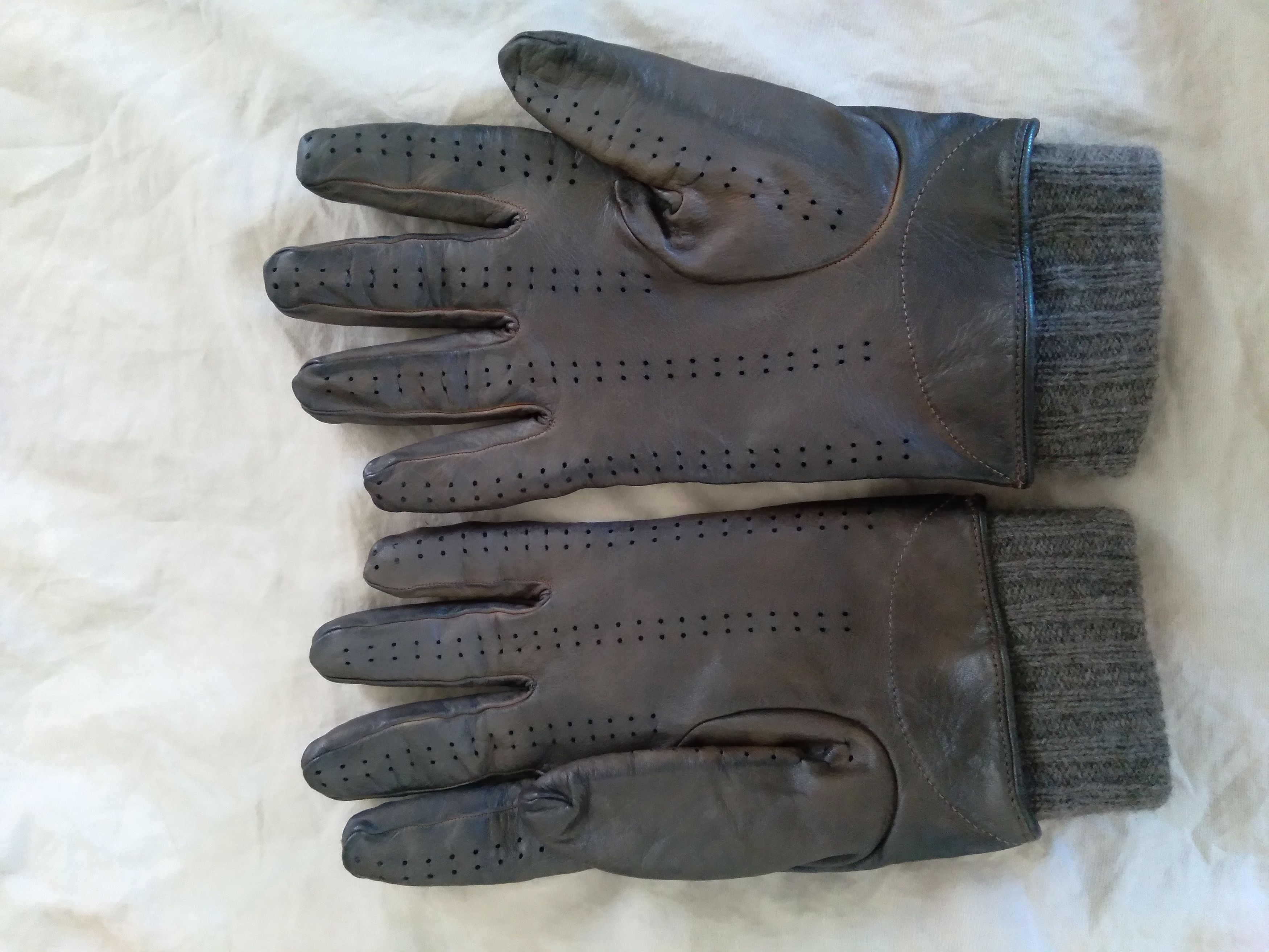Other Christophe Fenwick Leather Cashmere Gloves Medium 9 Italy Size ONE SIZE - 4 Thumbnail