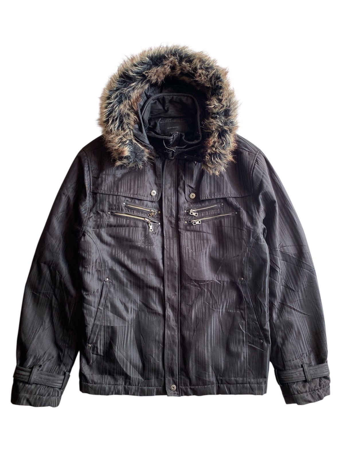 14th Addiction JAPANESE BRAND BAREFOOT FUR JACKET MULTI ZIPPER GHOTIC PUNK Size US L / EU 52-54 / 3 - 1 Thumbnail