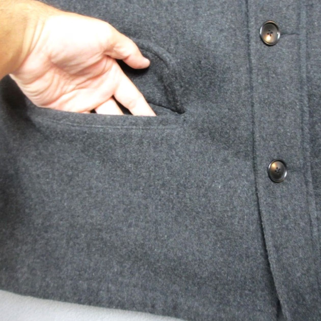 Polo Ralph Lauren Polo Ralph Lauren Car Coat Mens XL Gray Wool Blend Quilted Lined Button Front Size US XL / EU 56 / 4 - 5 Thumbnail