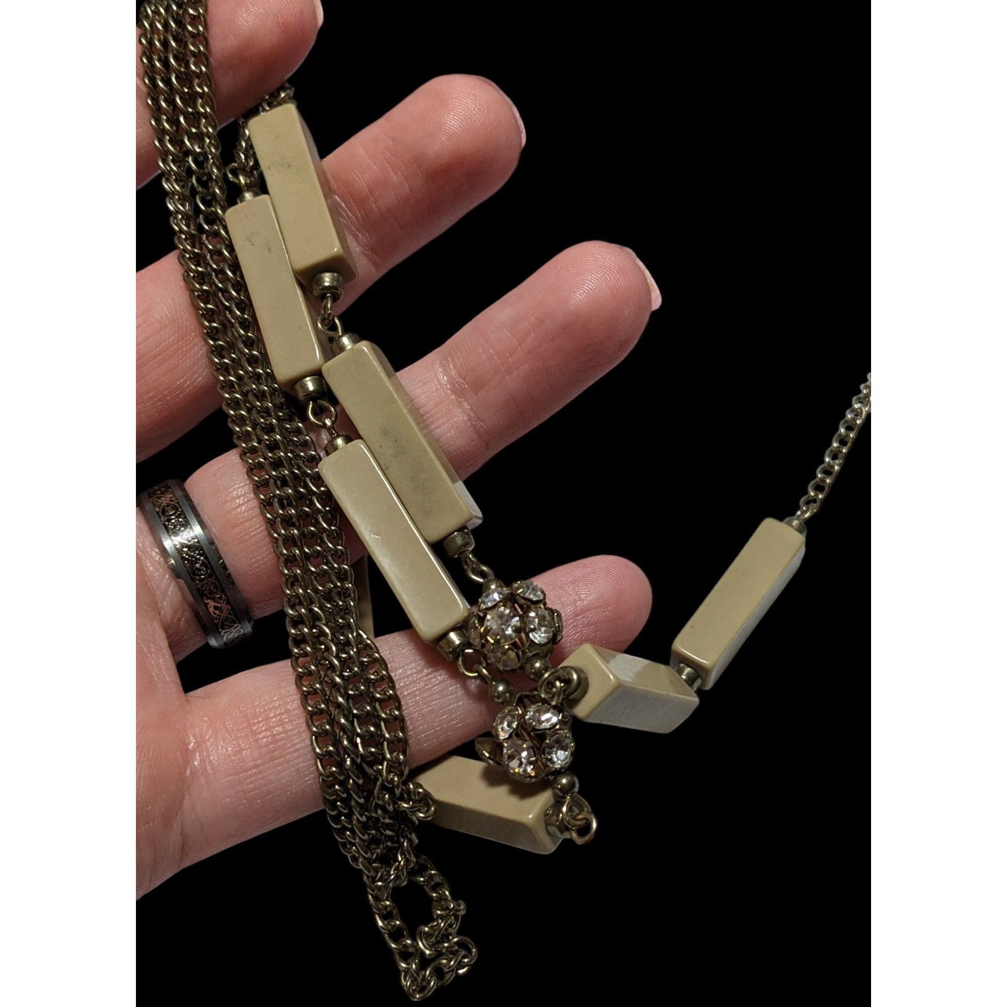 Banana Republic Preppy Beige Banana Republic Chain Station Necklace Size ONE SIZE - 6 Thumbnail