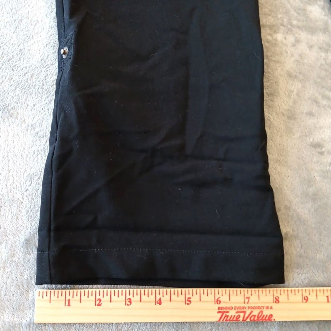 Vintage Chico's Pants Womens Size 0 Ankle Straight Leg 29x31 Black Mid Rise Regular Inseam 31"} Size 25" / US 0 / IT 36 - 6 Thumbnail