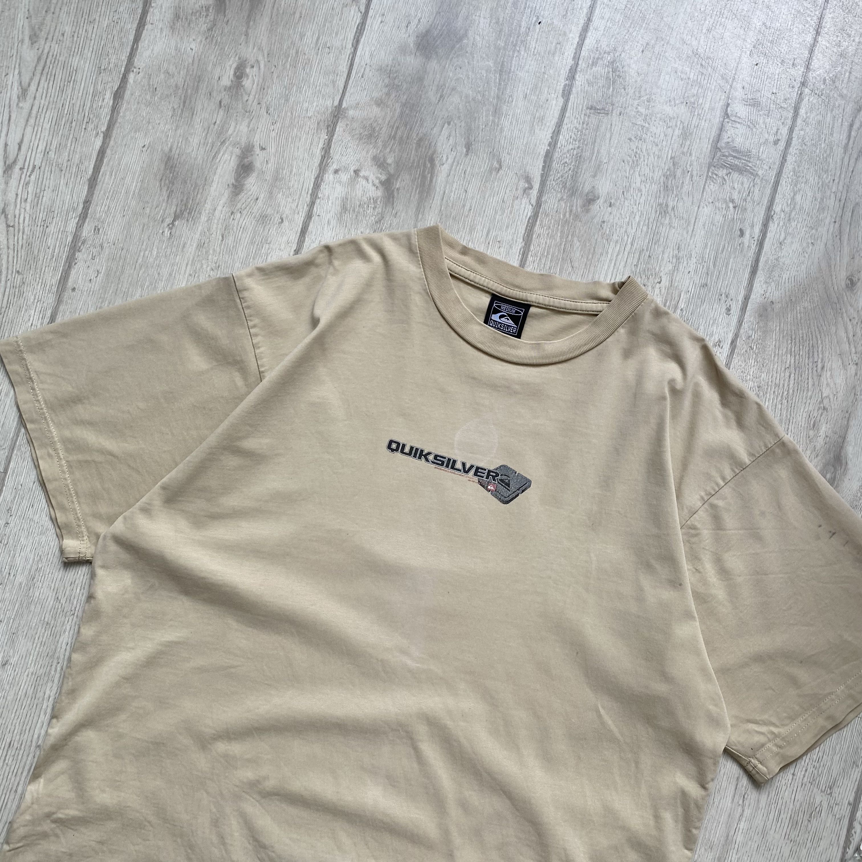 Quiksilver 🏄🏻‍♂️ Vintage 90s QUIKSILVER Logo Trashed tee Y2K Size US M / EU 48-50 / 2 - 3 Thumbnail