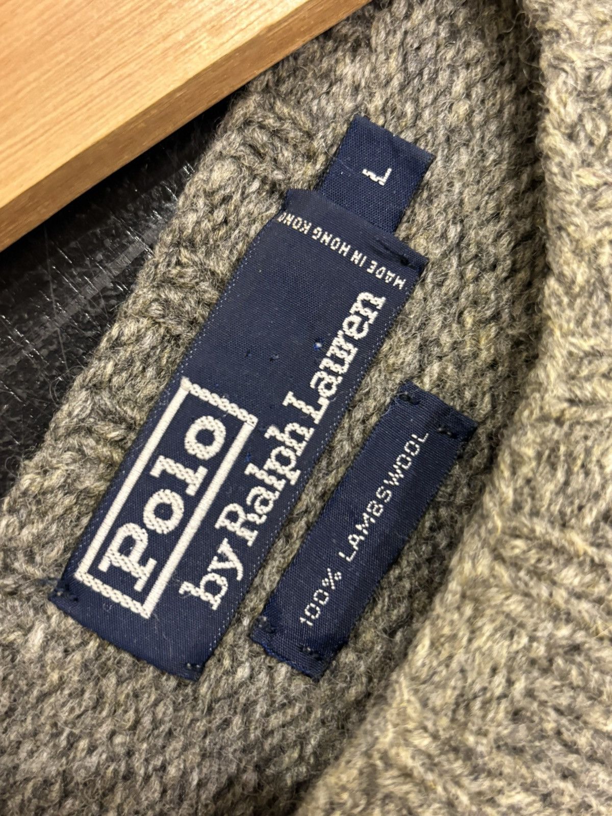 Polo Ralph Lauren Polo Ralph Lauren Grey American Flag Knit Sweater Size US L / EU 52-54 / 3 - 3 Thumbnail