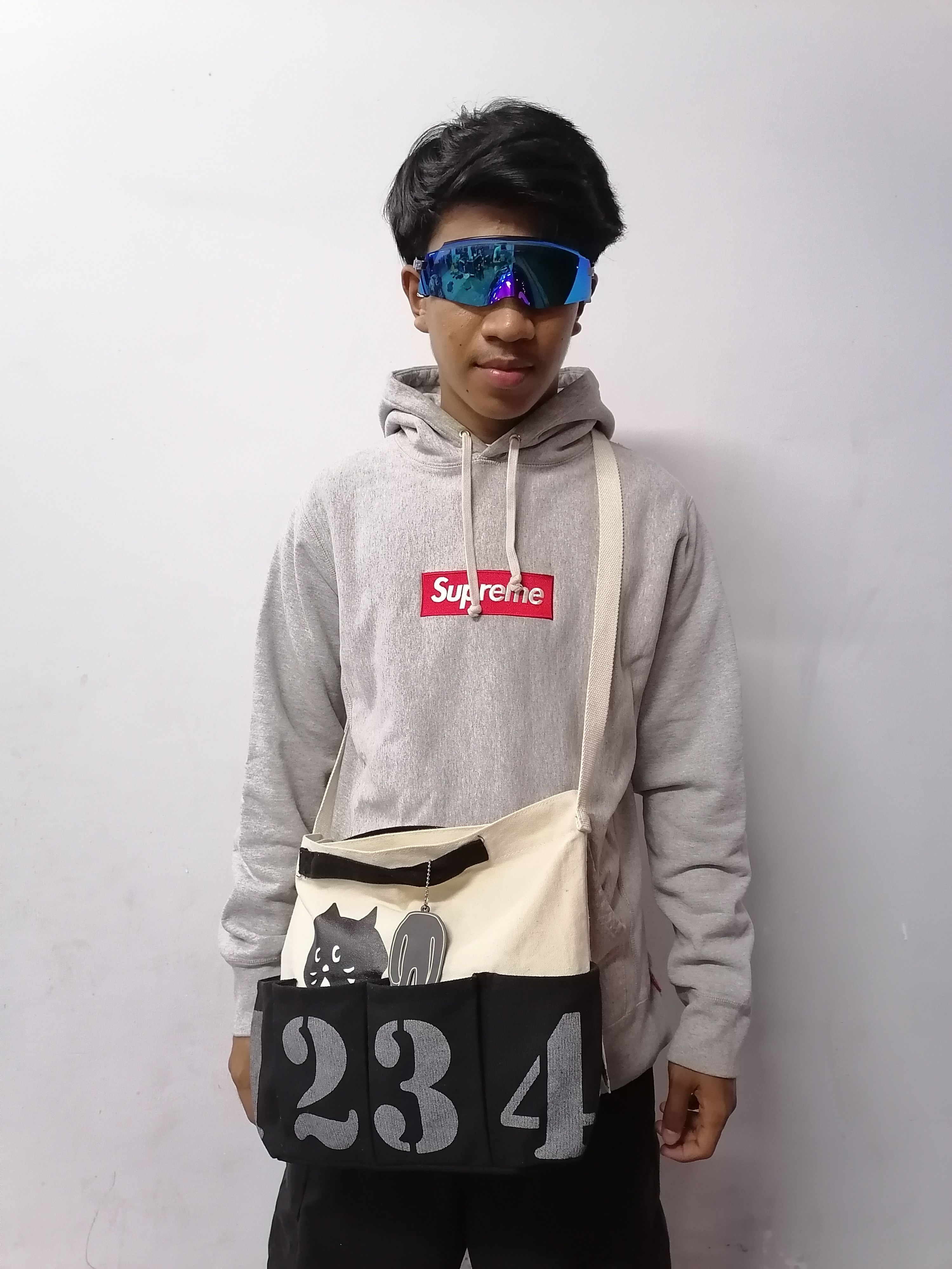 Designer × Issey Miyake × Ne-Net Ne-net 1234 By Issey Miyake Canvas Crossbody Bag Size ONE SIZE - 1 Thumbnail