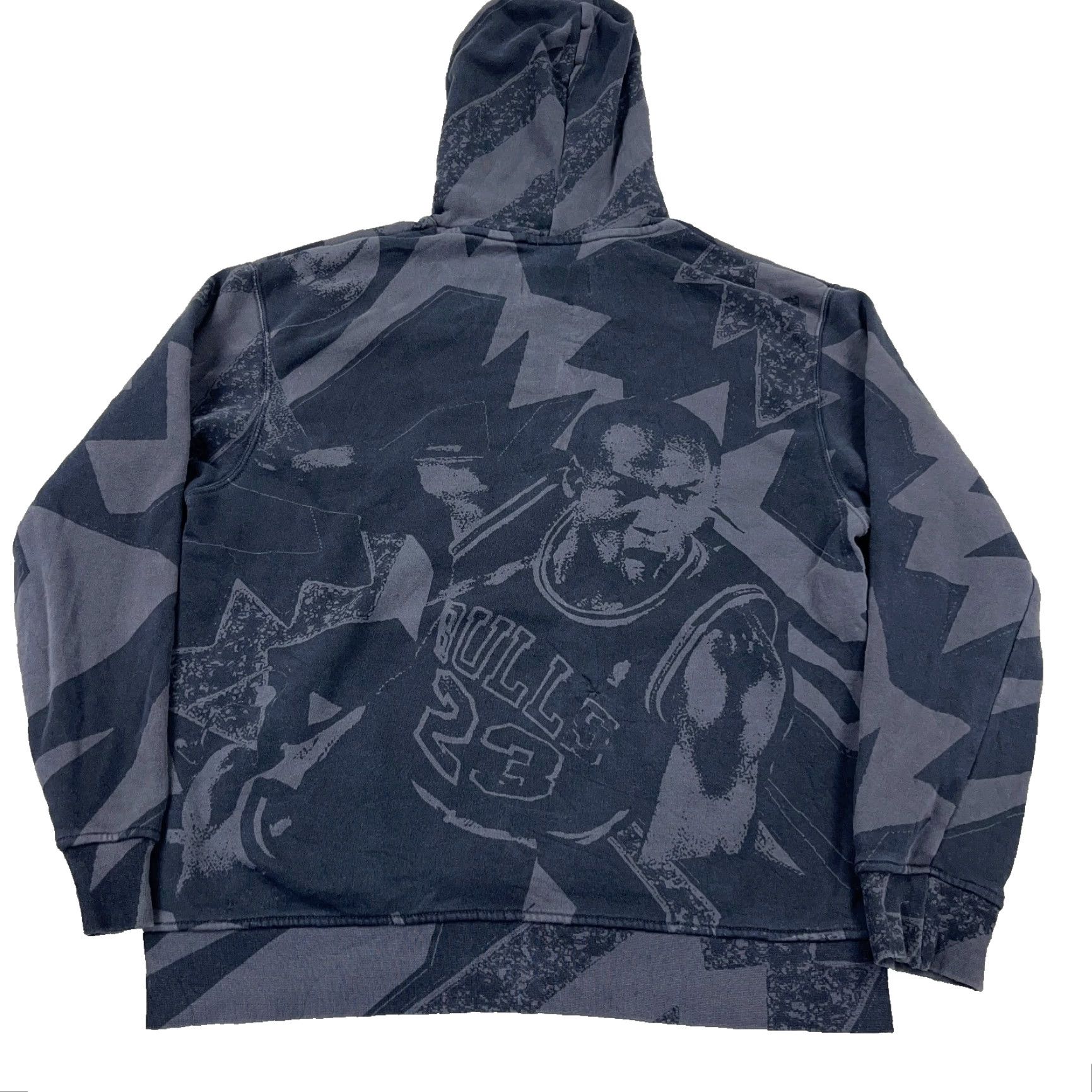 Jordan Brand Jordan Hoodie Men Medium Black Sweatshirt Zig Zag AOP All Over Retro Adult Size US M / EU 48-50 / 2 - 2 Thumbnail