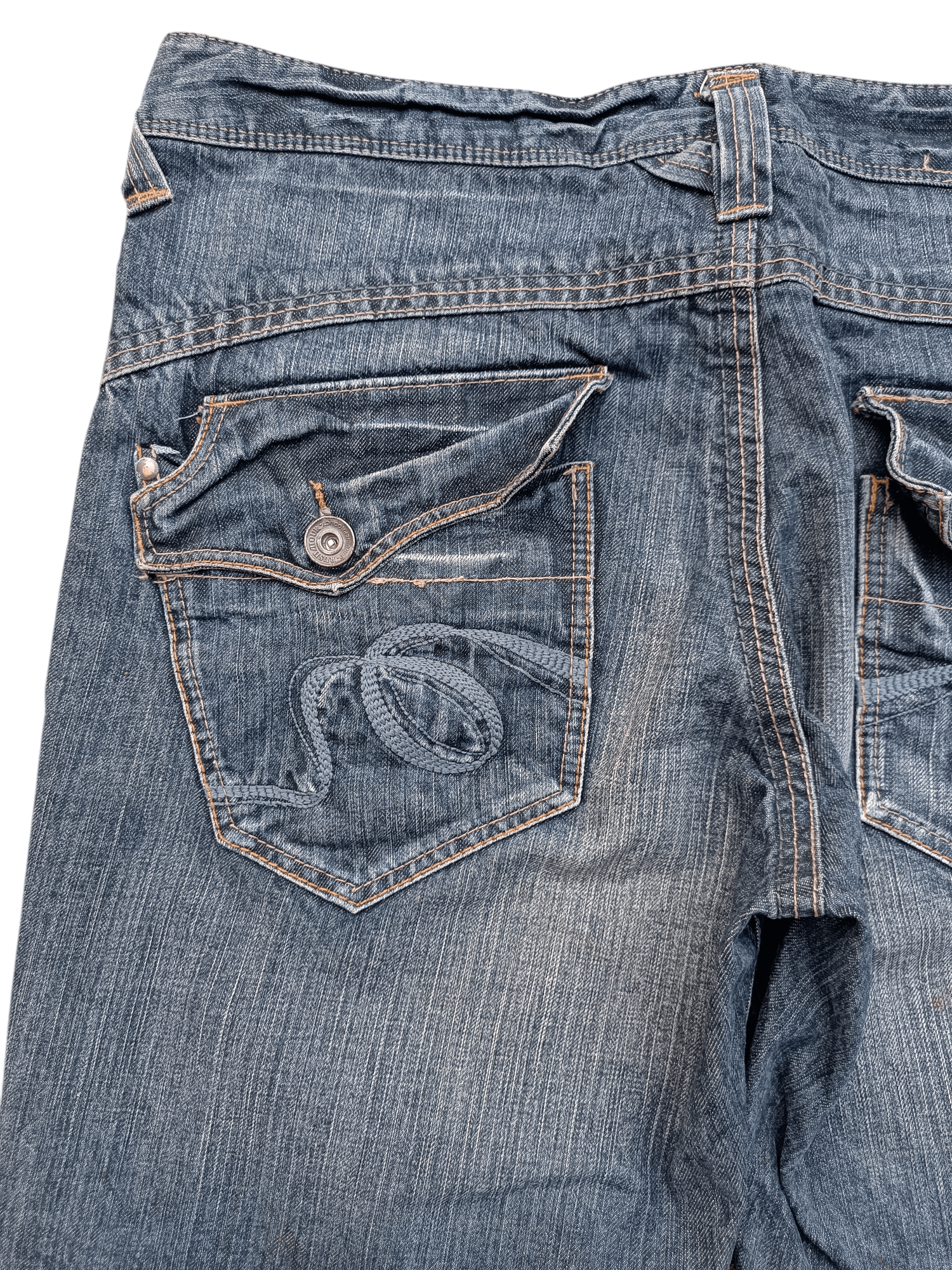 Japanese Brand Japanese Brand Rush Hour Whiskers Faded Jeans Size US 38 / EU 54 - 15 Thumbnail