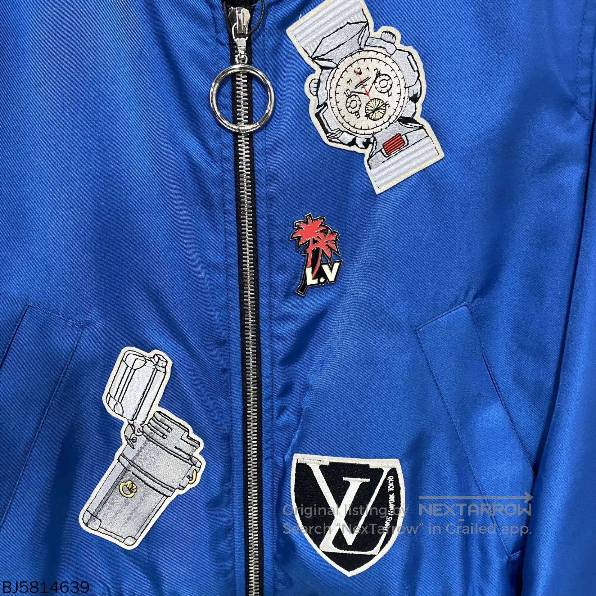 Louis Vuitton louis vuitton blue bomber jacket with patches. Size US M / EU 48-50 / 2 - 4 Thumbnail