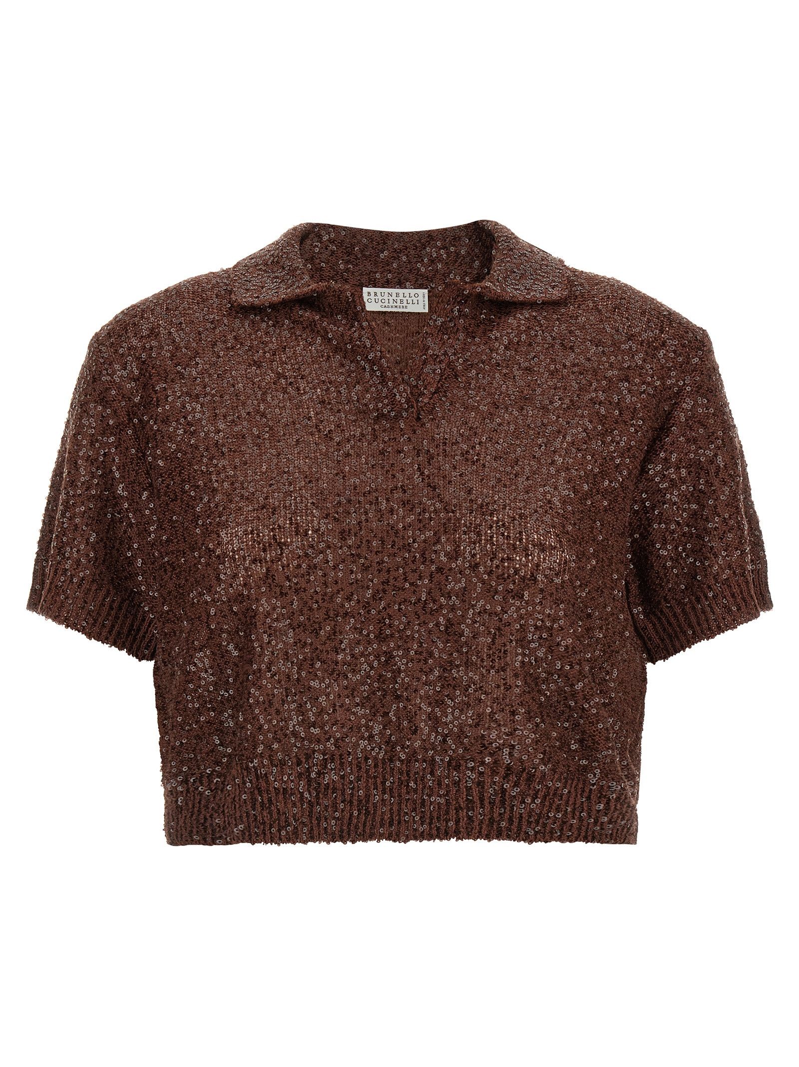 Brunello Cucinelli Knitted Polo Shirt Size XS / US 0-2 / IT 36-38 - 1 Thumbnail