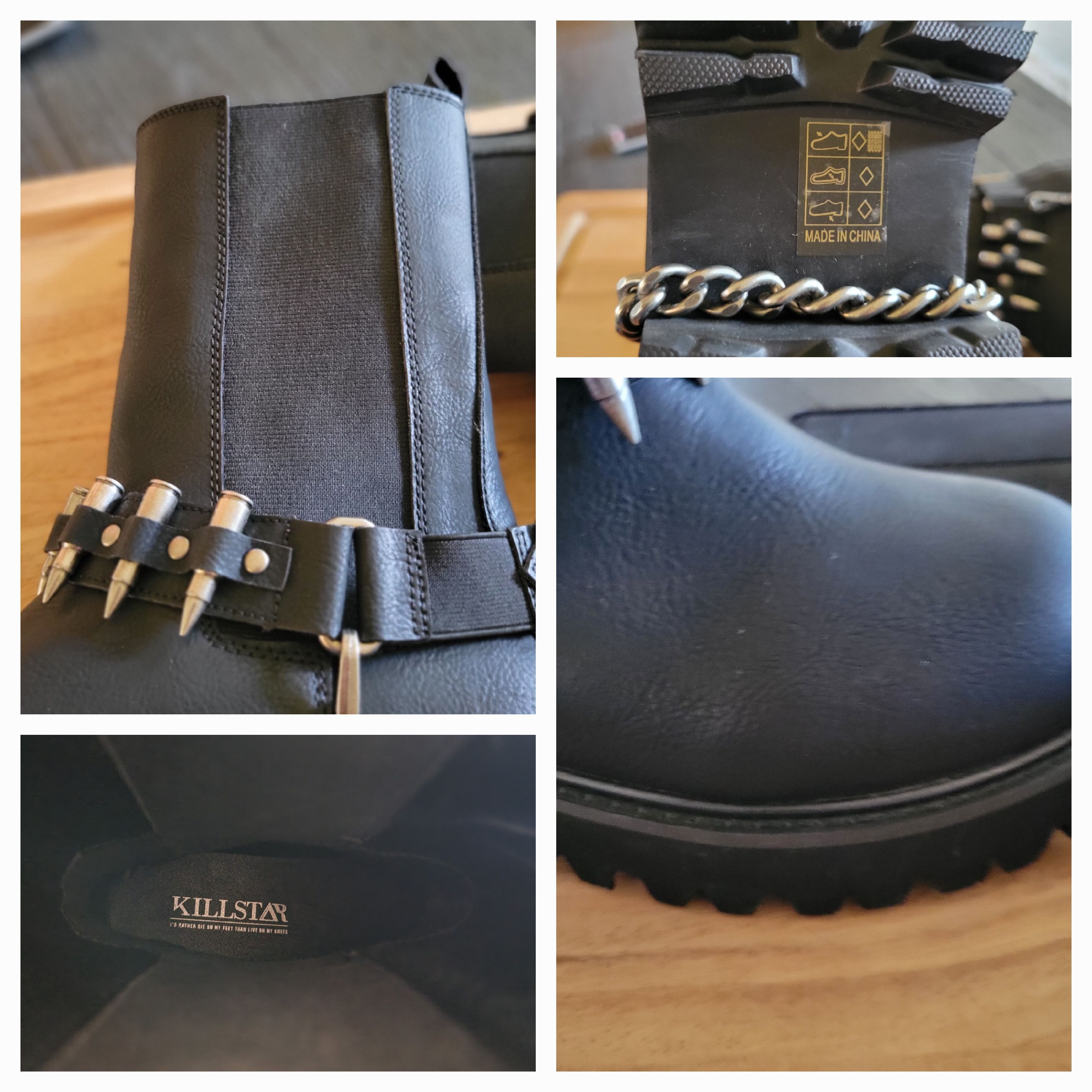 Killstar Killstar Deadman's Black Faux Leather Boot SZ-6 Size US 6 / IT 36 - 3 Thumbnail