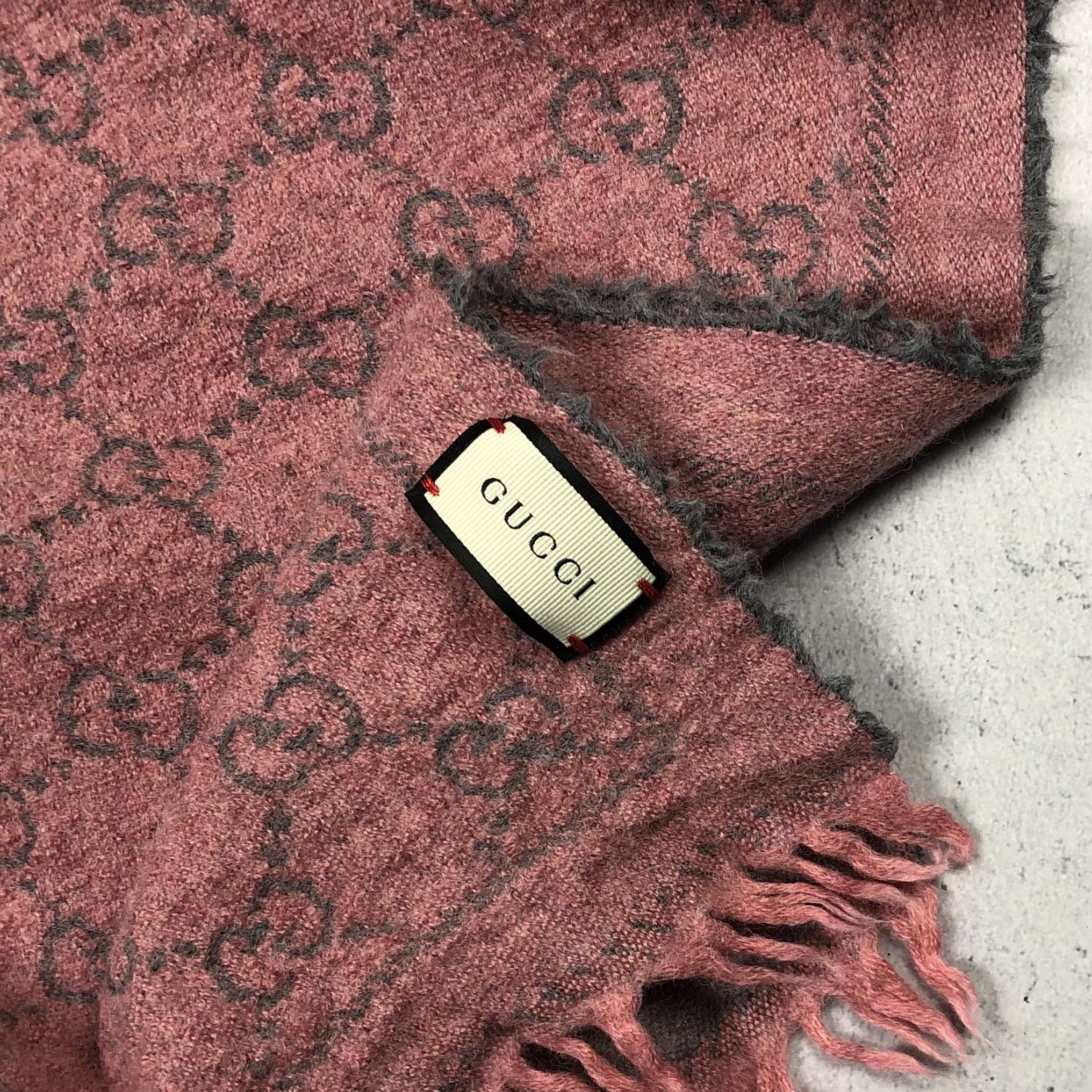 Gucci Gucci Monogram Wool Muffler Scarf Size ONE SIZE - 3 Thumbnail