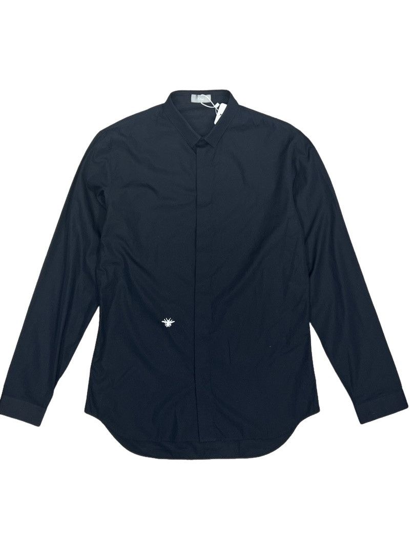 dior bee dress shirt DIOR - Polo Shirt With Bee Embroidery Black Cotton Piqu - Size XXL