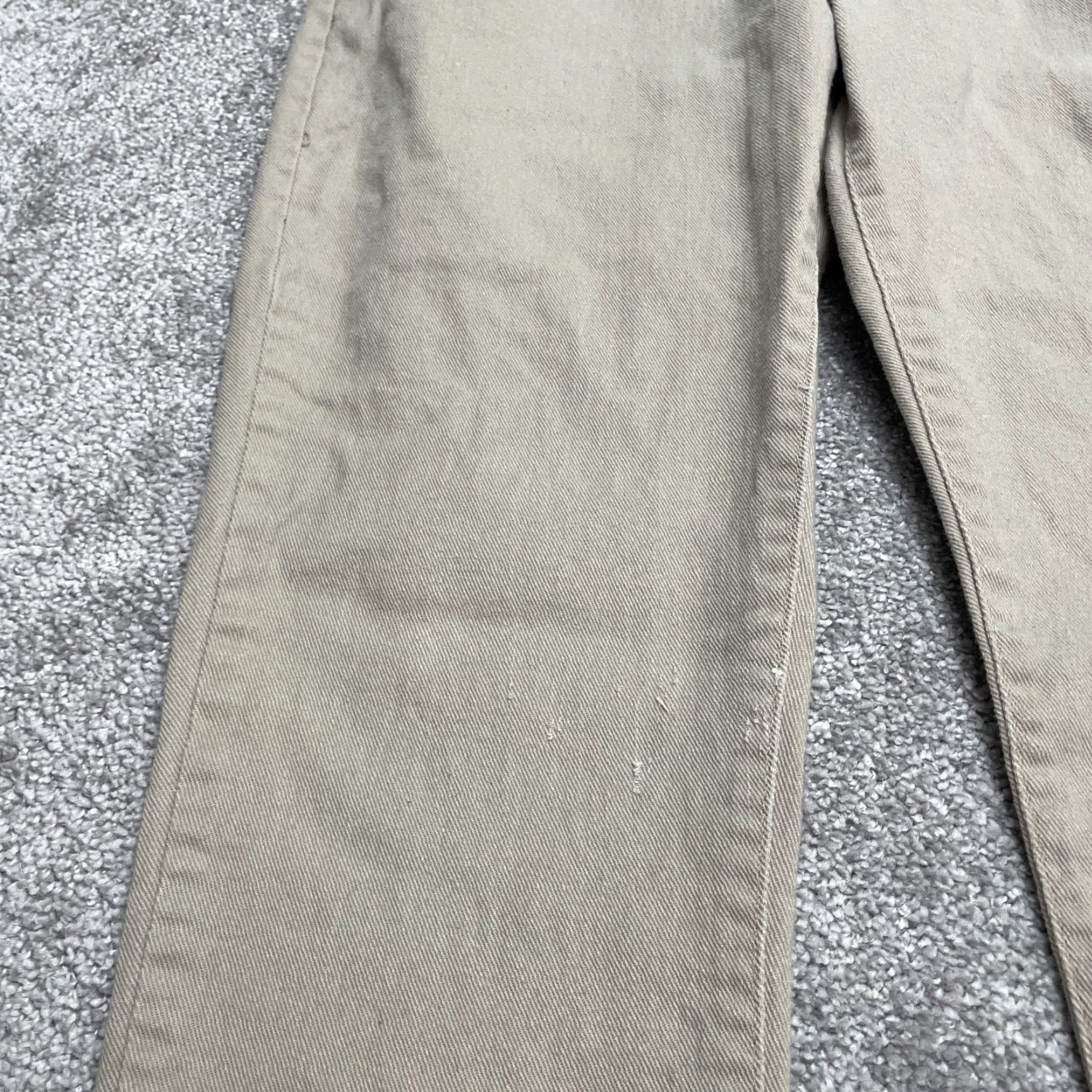 Denime Nova Skinny Denim Jeans Mens 36 Khaki Brown Mid Rise Stretch Casual 36x33 Size US 36 / EU 52 - 6 Thumbnail