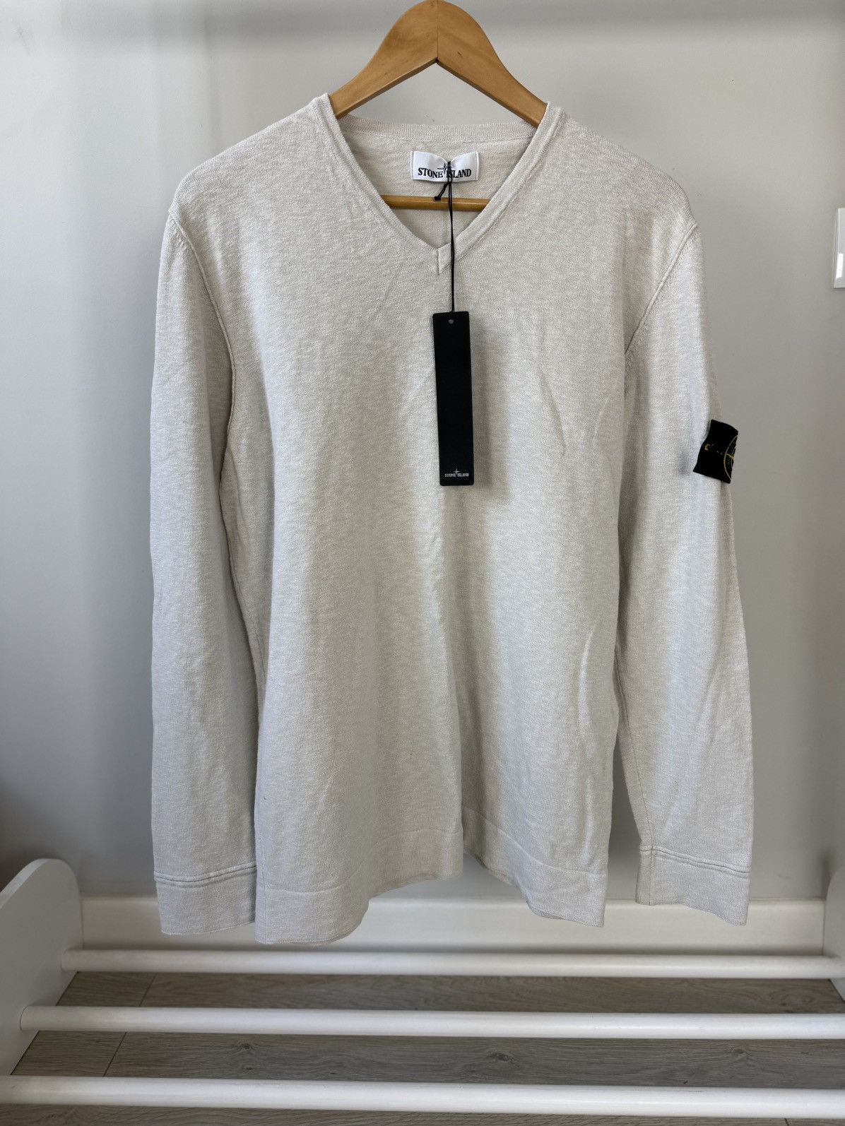 Stone Island Stone Island V neck Sweater Size US XL / EU 56 / 4 - 4 Thumbnail