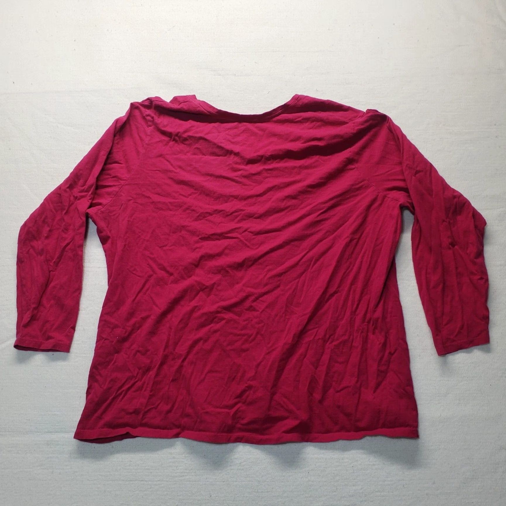 Vintage Just My Size Shirt Adult 5X Pink Tee T-Shirt Long Sleeve Women's Size XXL / US 16-18 / IT 52-54 - 7 Thumbnail