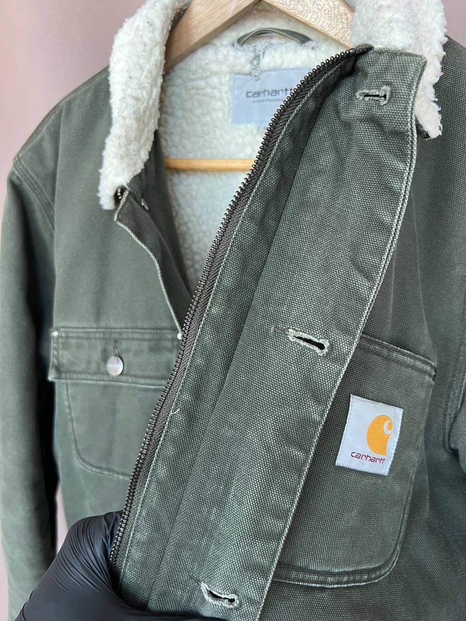 Carhartt Carhartt Men's Denim Fairmount Coat Sherpa Lined Size M Size US M / EU 48-50 / 2 - 15 Thumbnail