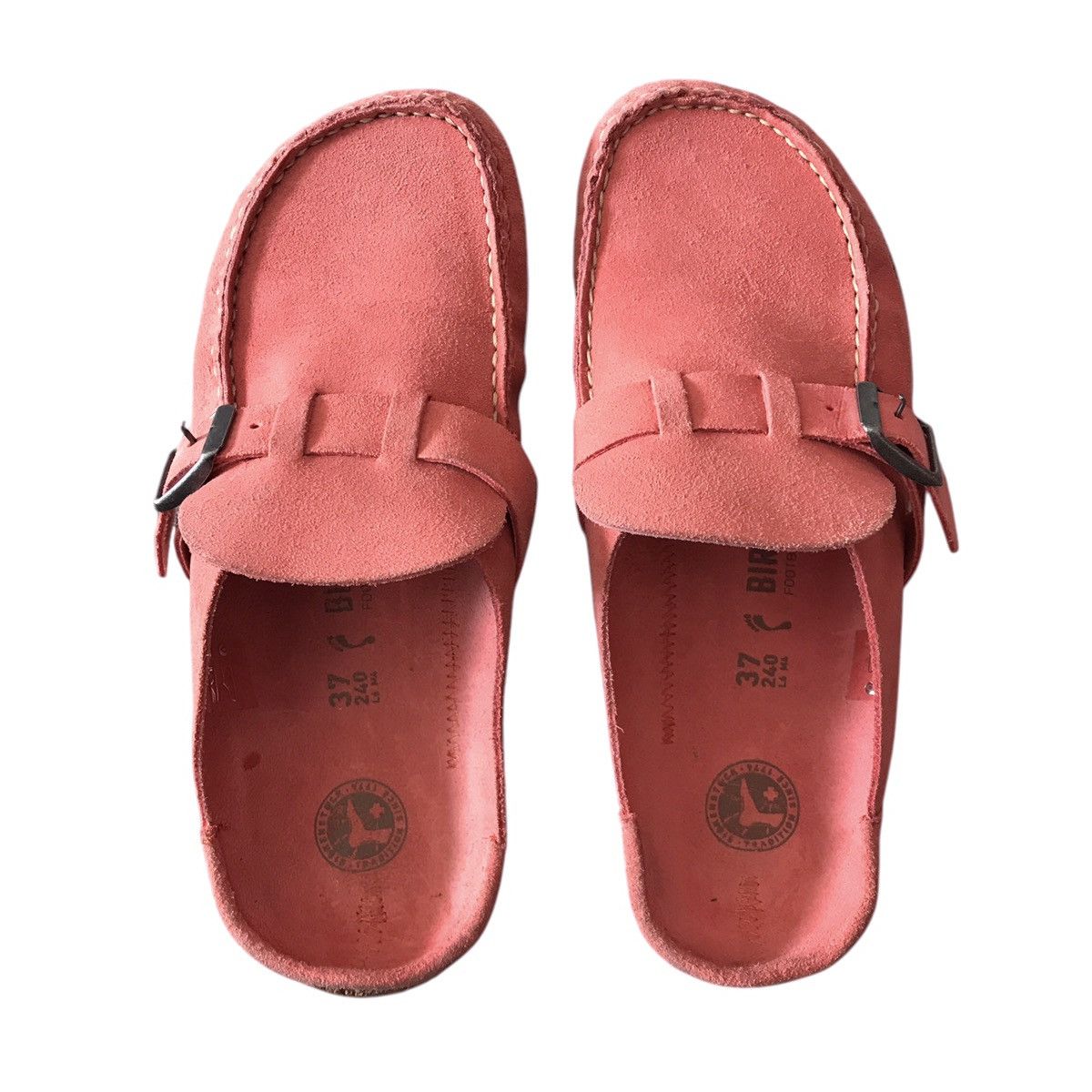 Birkenstock Birkenstock Buckley WMN Nubuck Leather Peach Slip-On Shoe Size US 7 / IT 37 - 4 Thumbnail