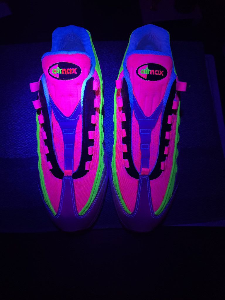 Nike Nike Air Max 95 Custom Watermelon - Pink/Green/White Size 10 Size US 10 / EU 43 - 17 Thumbnail