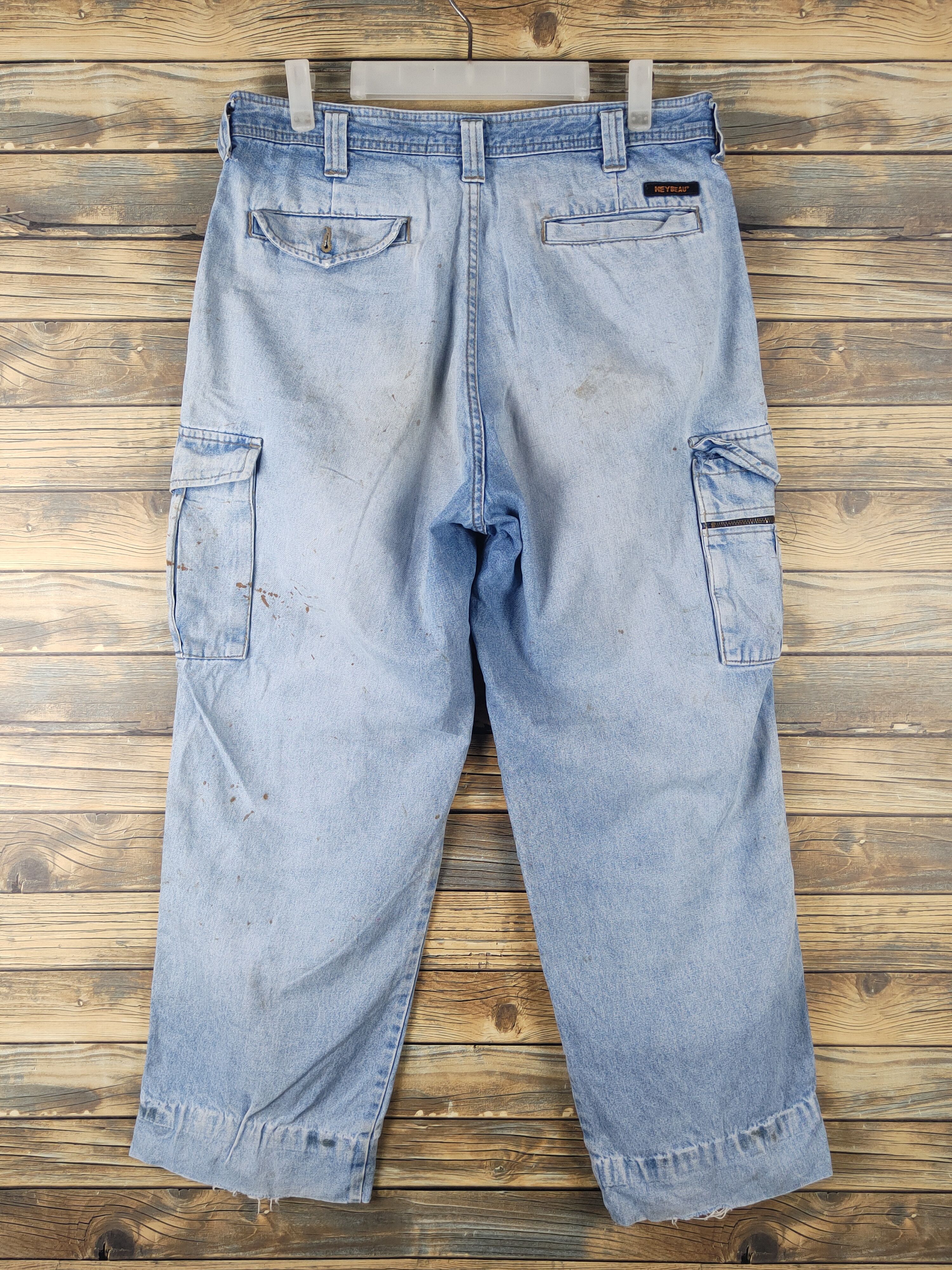 Japanese Brand DL Hey Beau Blue Distressed Ripped Jeans #2120 Size US 32 / EU 48 - 8 Thumbnail