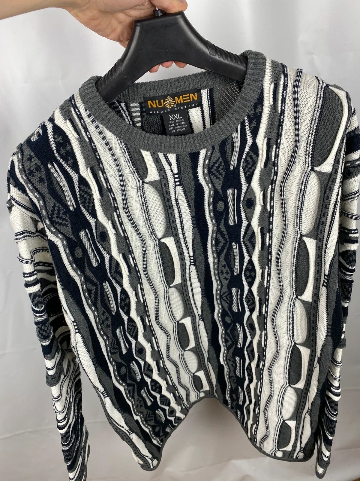 Other Numen Hidden History Knit Multi Sweater coogi style Size US XXL / EU 58 / 5 - 9 Thumbnail