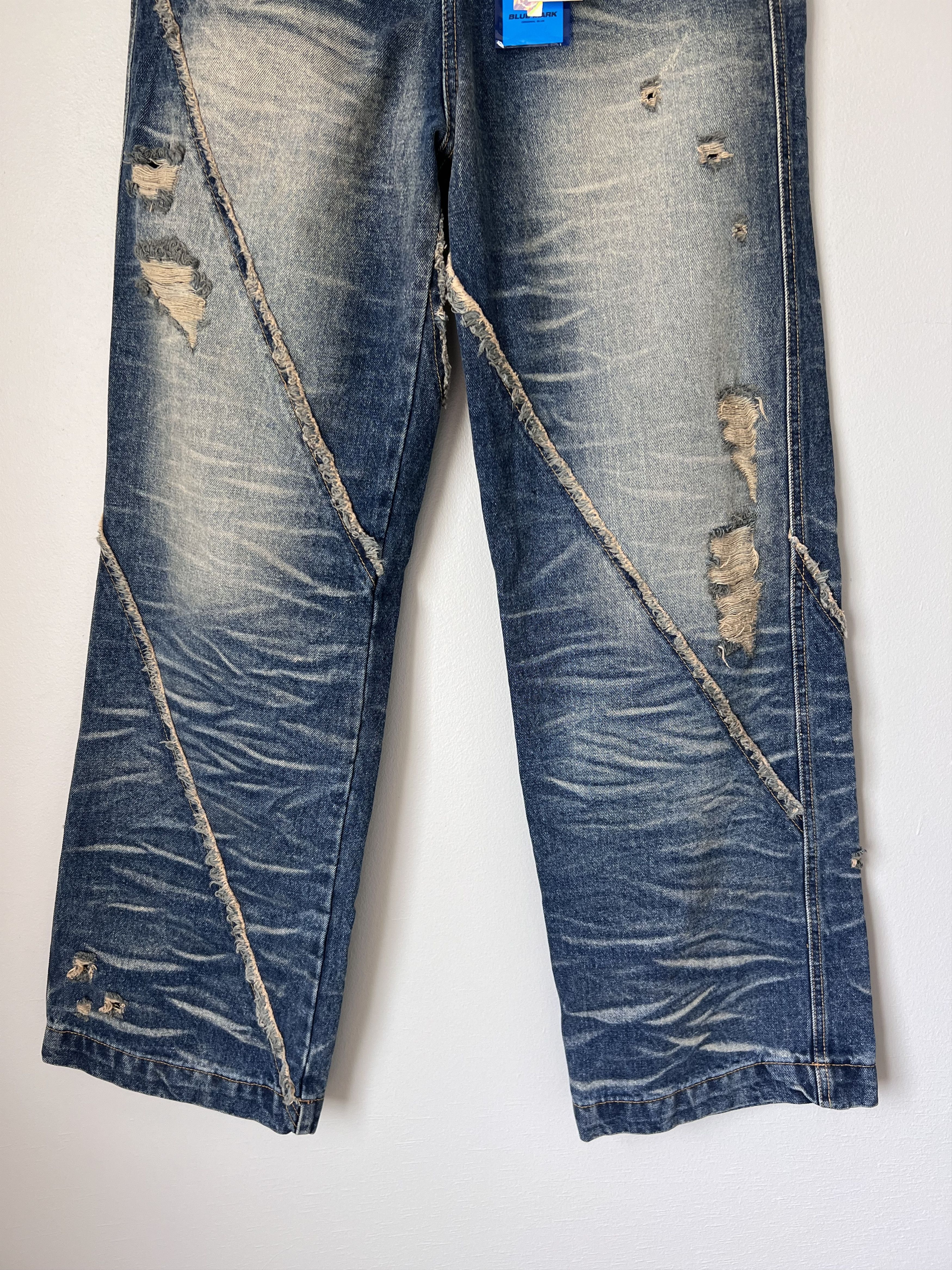 Ader Error Ader Error Distressed Finish Cotton Jeans in Blue Size US 29 - 3 Thumbnail