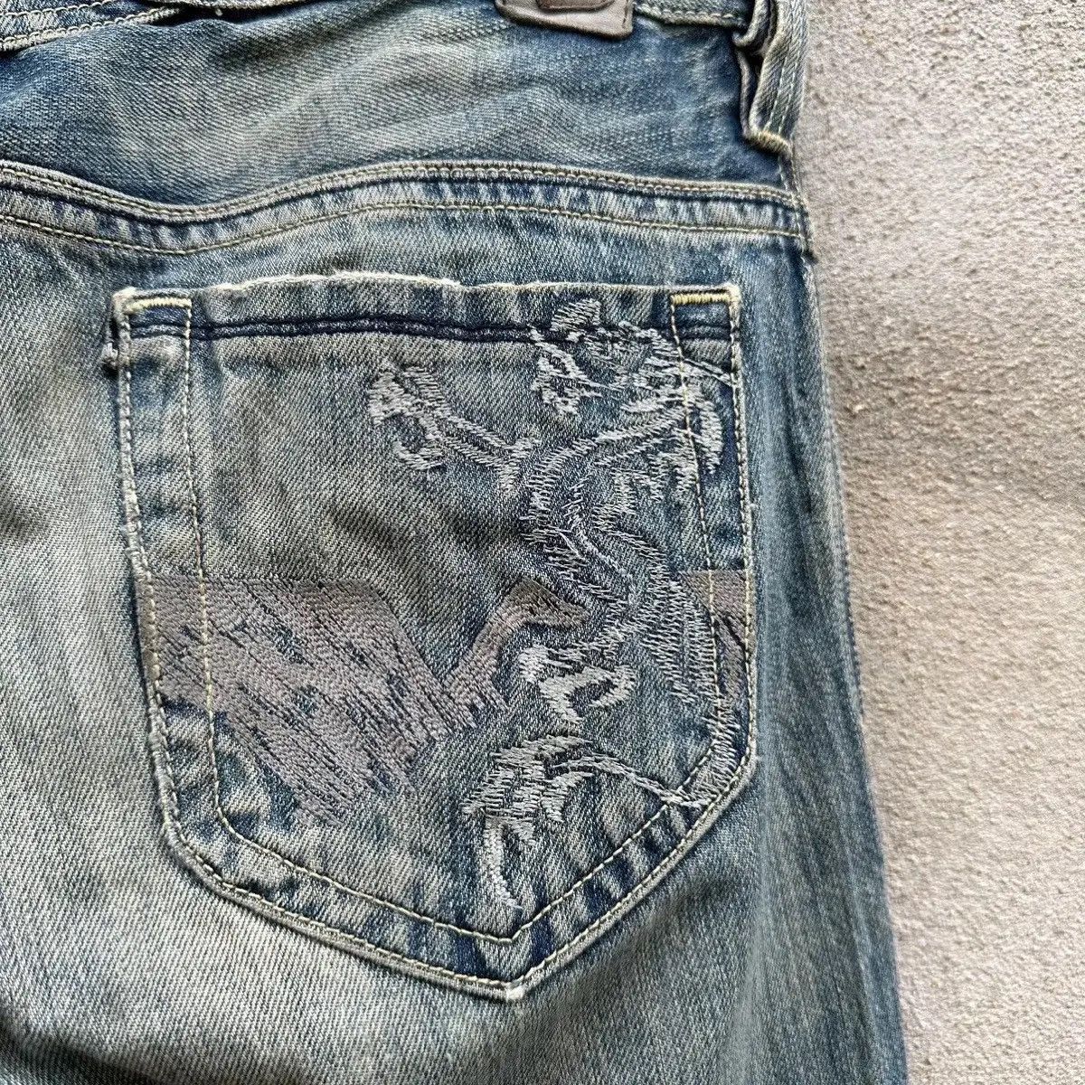 Vintage ‼️ THRASED 🔥 DIESEL THANAZ JEANS VINTAGE DENIM RIPPED PANTS Size US 30 / EU 46 - 19 Thumbnail