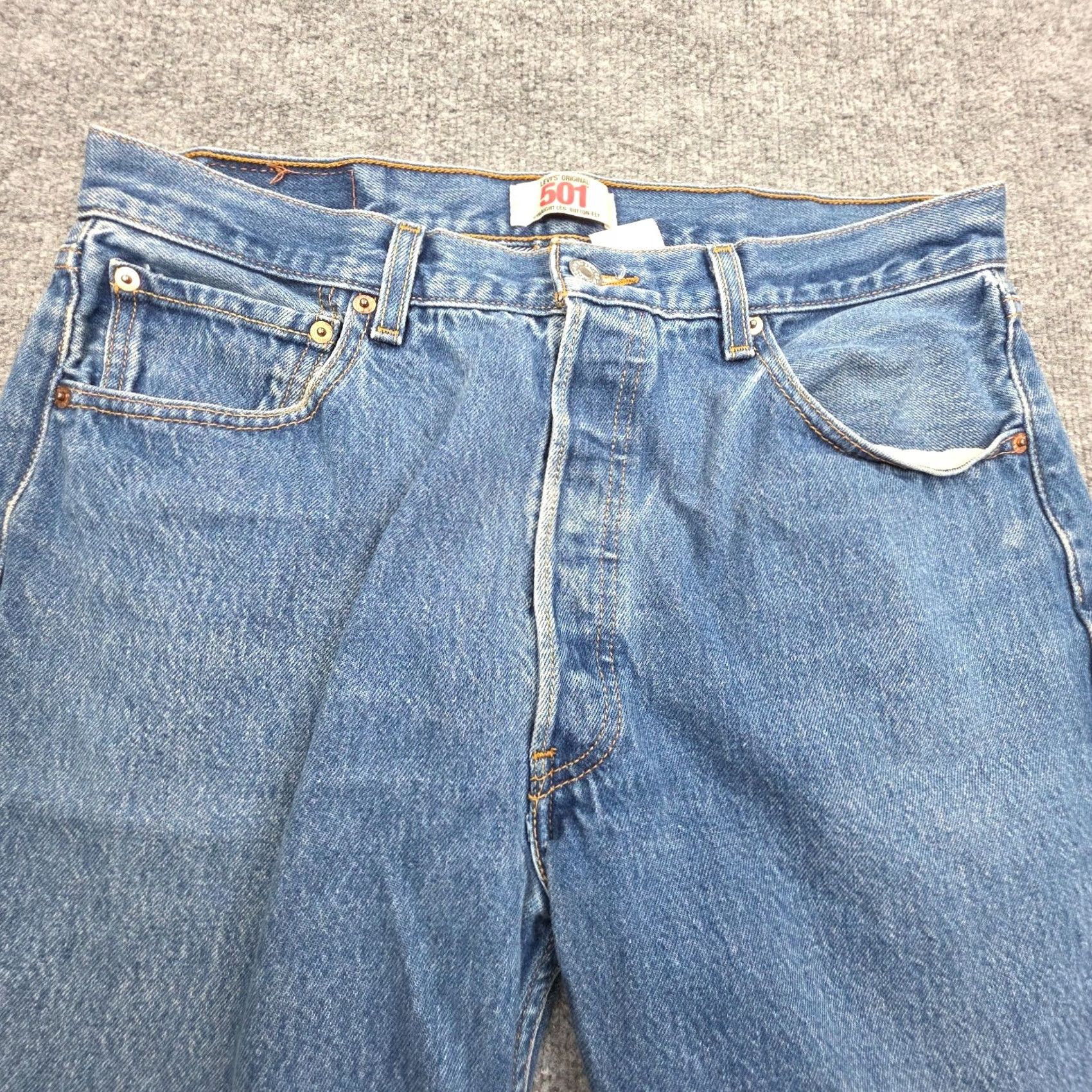 Levi's VINTAGE Levi’s 501 Jeans Mens 32 Blue Distressed Y2K Size US 32 / EU 48 - 3 Thumbnail