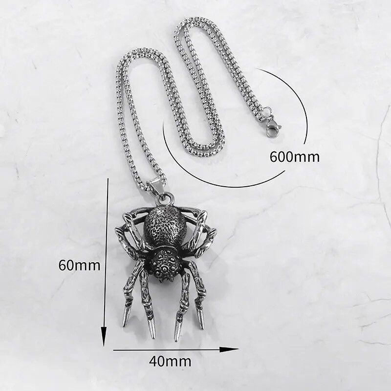 Vintage Vintage Spider Chain Pendant Necklace Size ONE SIZE - 3 Thumbnail