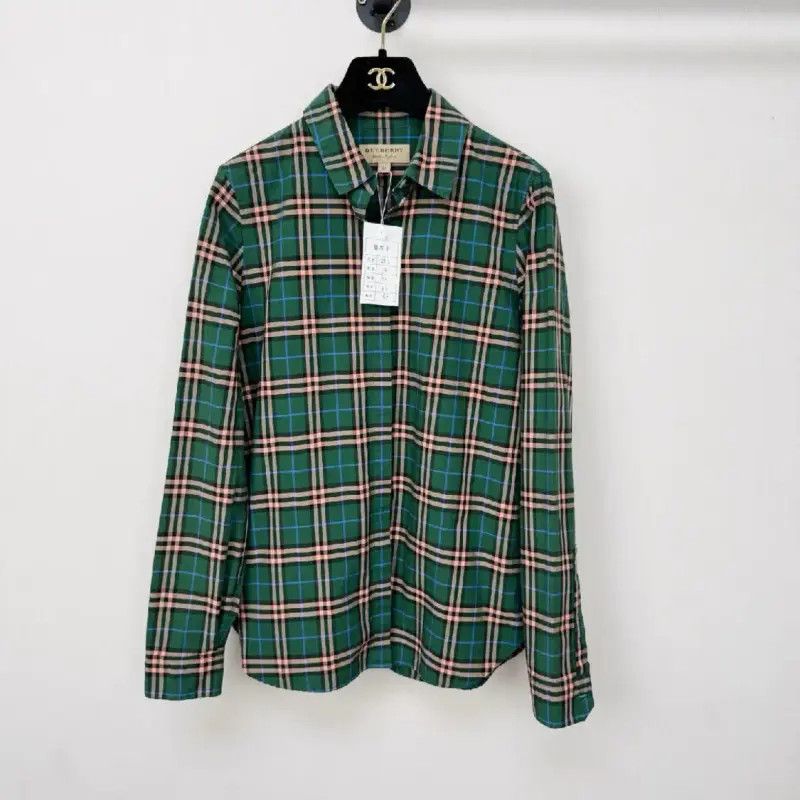 Burberry Burberry Green Long Sleeve Shirt for Women Size S / US 4 / IT 40 - 1 Thumbnail