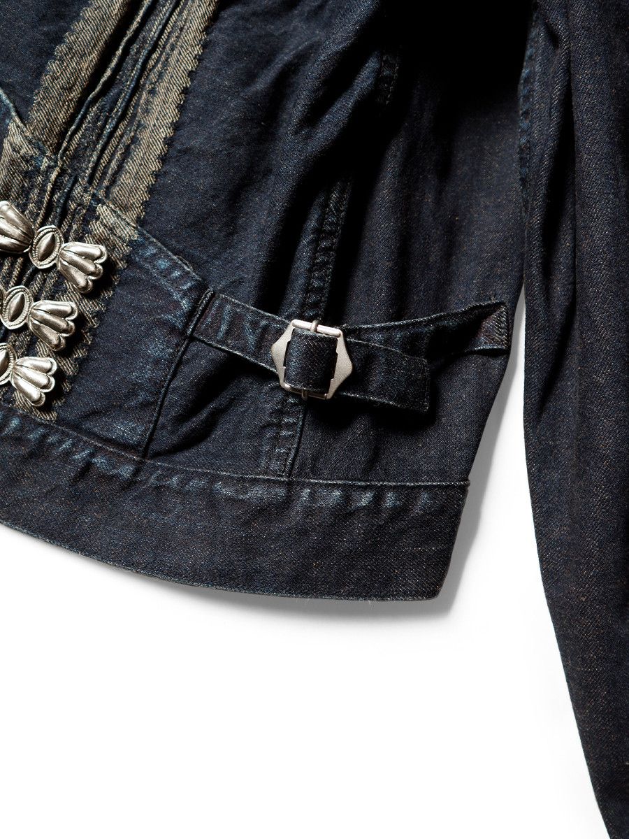 Kapital Kapital 12oz Yagasuri Jacquard Denim Chimayo Drizzler JKT Size US XXL / EU 58 / 5 - 7 Thumbnail