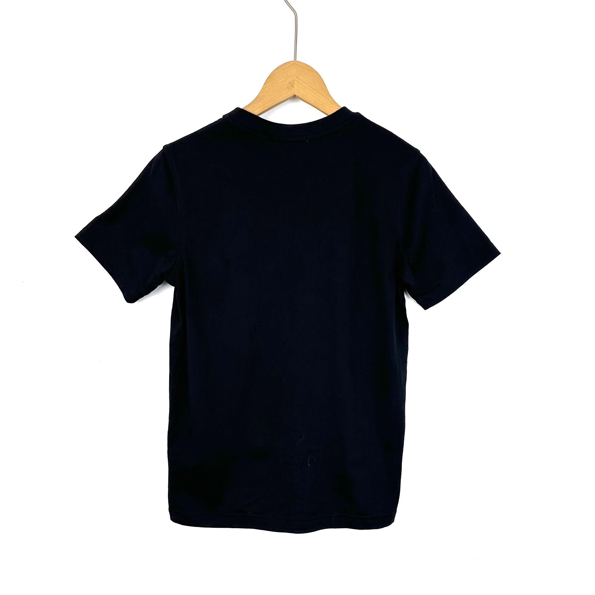 Burberry Burberry Black Embroidered Logo Short Sleeve T-Shirt K12 Size US XXS / EU 40 - 2 Thumbnail
