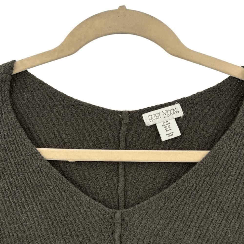 Other Olive Green Knitted Sweater Size M V-Neck Pullover Grandmaco Size M / US 6-8 / IT 42-44 - 4 Thumbnail