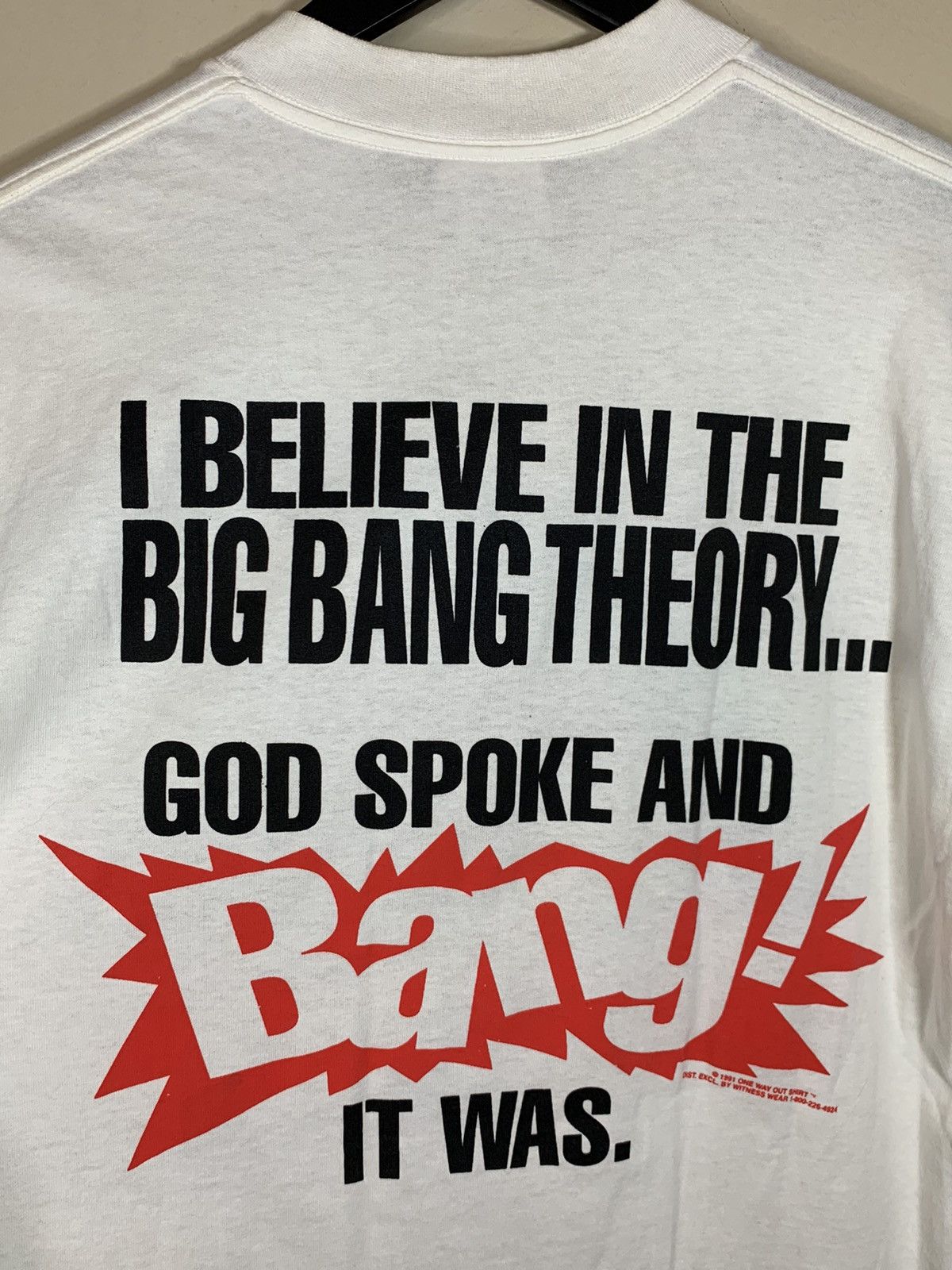 Vintage *RARE* Vintage 1991 God Creation Jesus Evolution Art T-Shirt Size US L / EU 52-54 / 3 - 4 Thumbnail