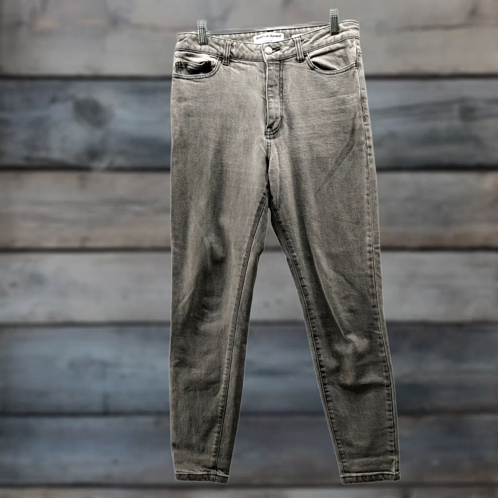 American Apparel American Apparel The Pencil Jean Skinny Womens 30 Grey Stretch High Rise Denim 5-Pocket Size 30" / US 8 / IT 44 - 1 Thumbnail
