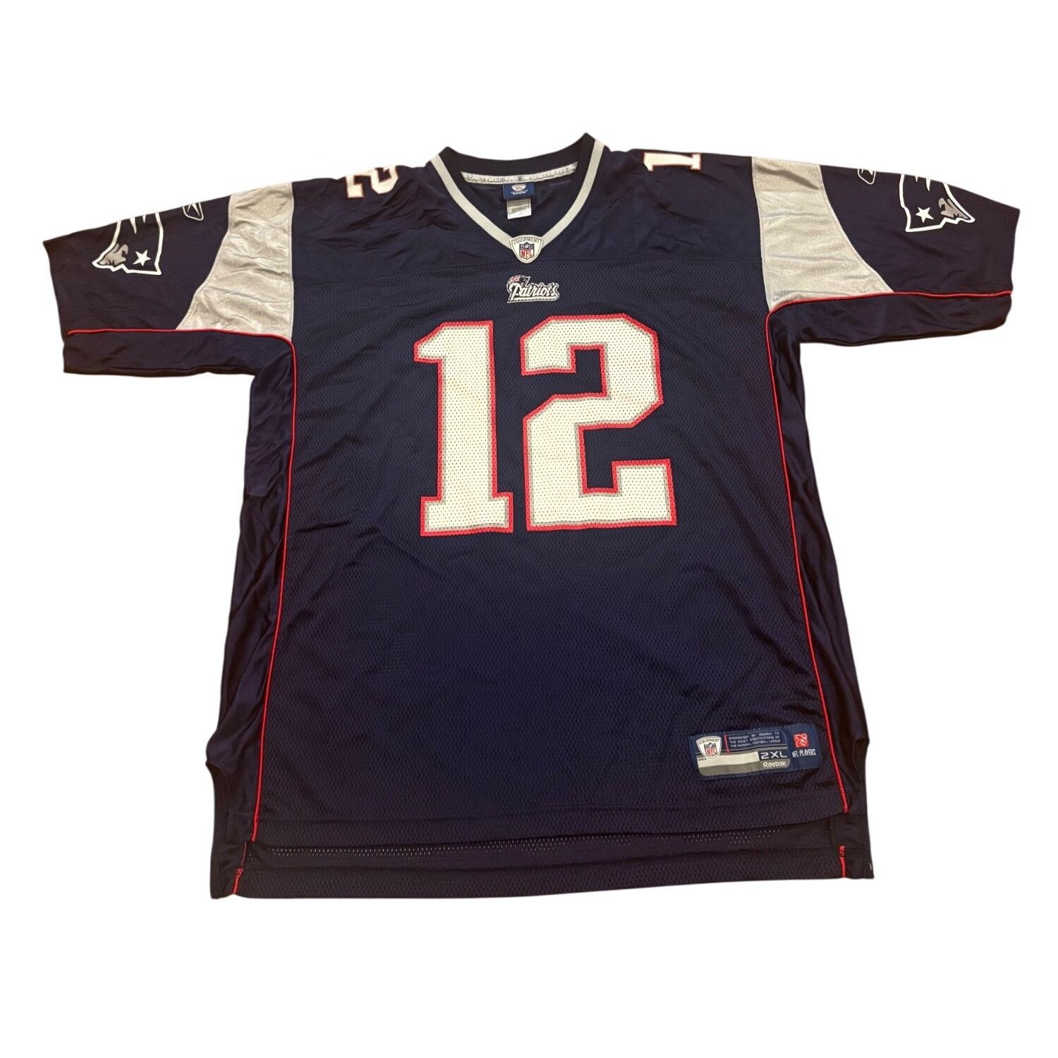 Reebok Reebok New England Patriots Tom Brady #12 Blue NFL Football Size US XXL / EU 58 / 5 - 2 Thumbnail