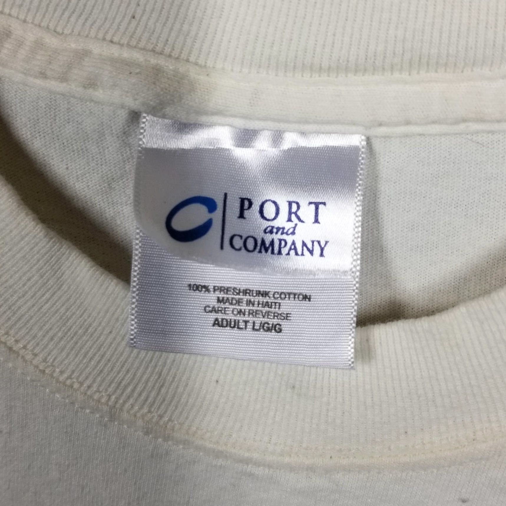 Port & Company POMERANIAN Dog T-Shirt Mens Large White Port & Company Crew Neck Graphic Tee Paw Print Pets - Dog Lovers Shirt - 100% Cotton - Short Sleeve - White Size US L / EU 52-54 / 3 - 3 Thumbnail