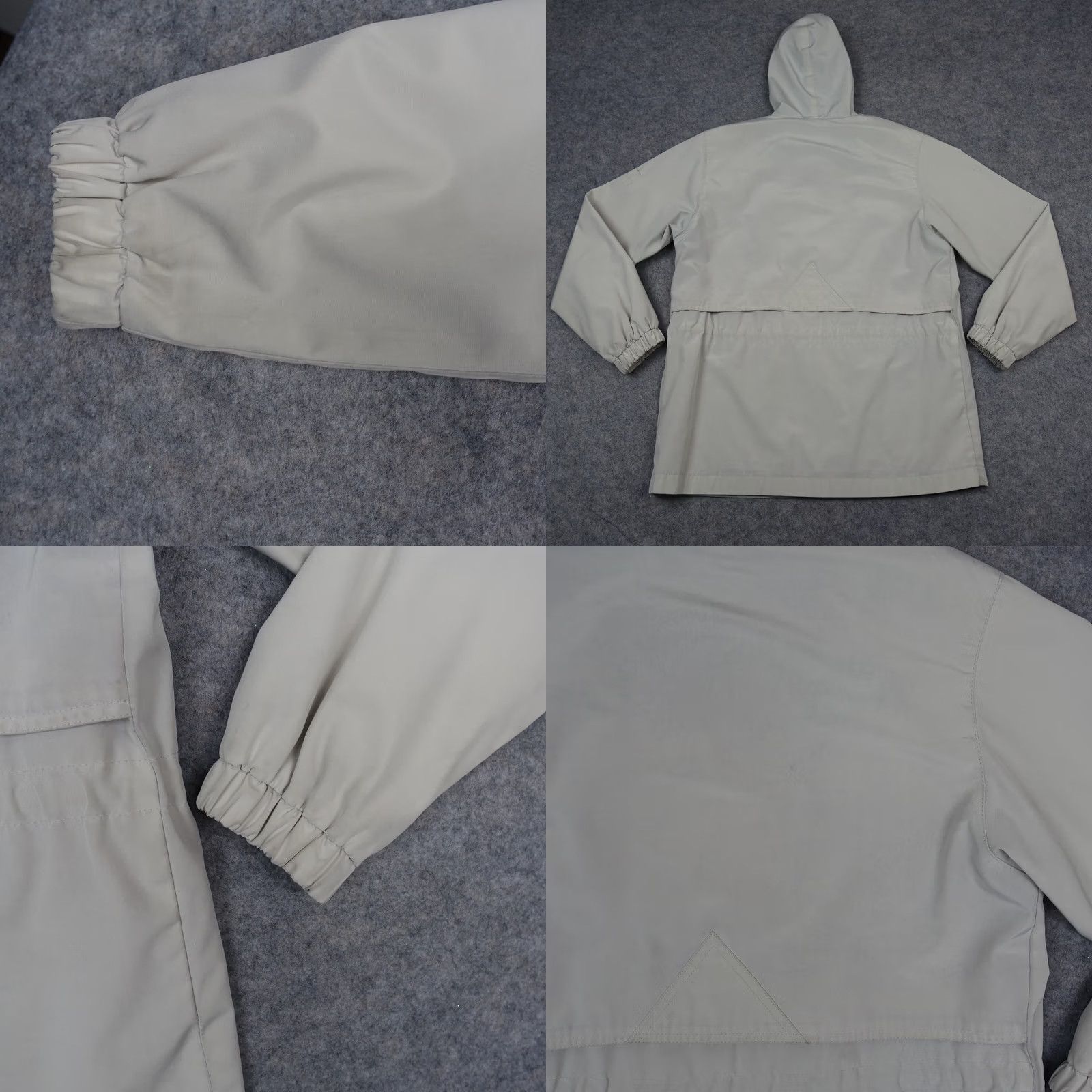 Vintage Larry Levine Jacket Womens Small Beige Rain Coat Parka Utility Sport Military Hooded Pockets Lined Long Sleeve Casual Travel Womens Size S Beige Size S / US 4 / IT 40 - 9 Thumbnail