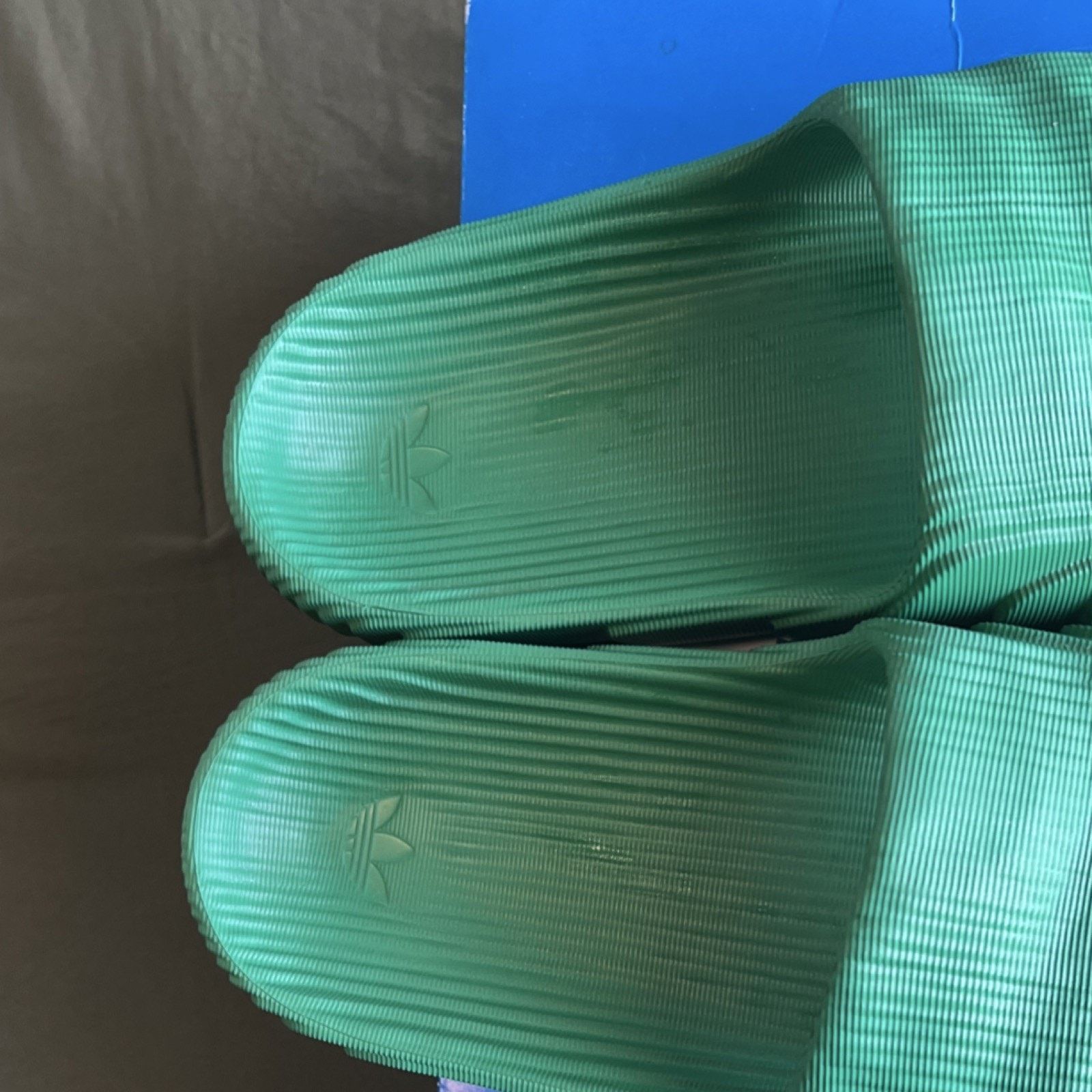 Adidas adidas Green Slide Sandals Men's Size 12 Comfort Synthetic Size US 12 / EU 45 - 2 Thumbnail