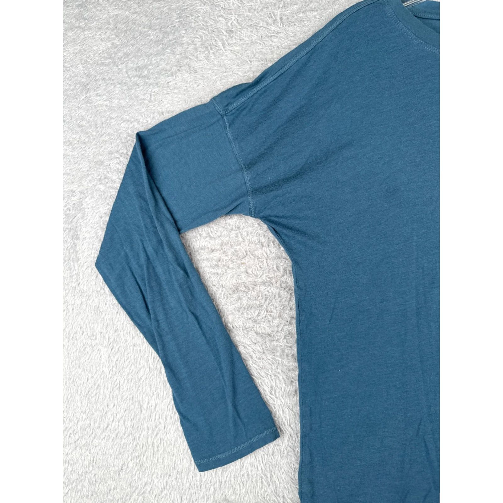 The North Face VINTAGE The North Face Women's T-Shirt Casual Long Sleeve Crew Neck Blue Cotton Basic All Seasons Size M / US 6-8 / IT 42-44 - 3 Thumbnail
