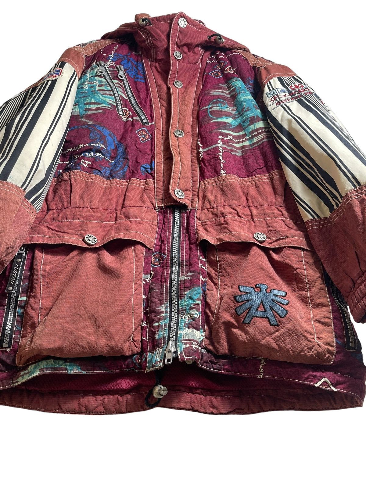 Art Comes First Vintage Asics Austria ski team art design hoodie jacket Size US XL / EU 56 / 4 - 4 Thumbnail