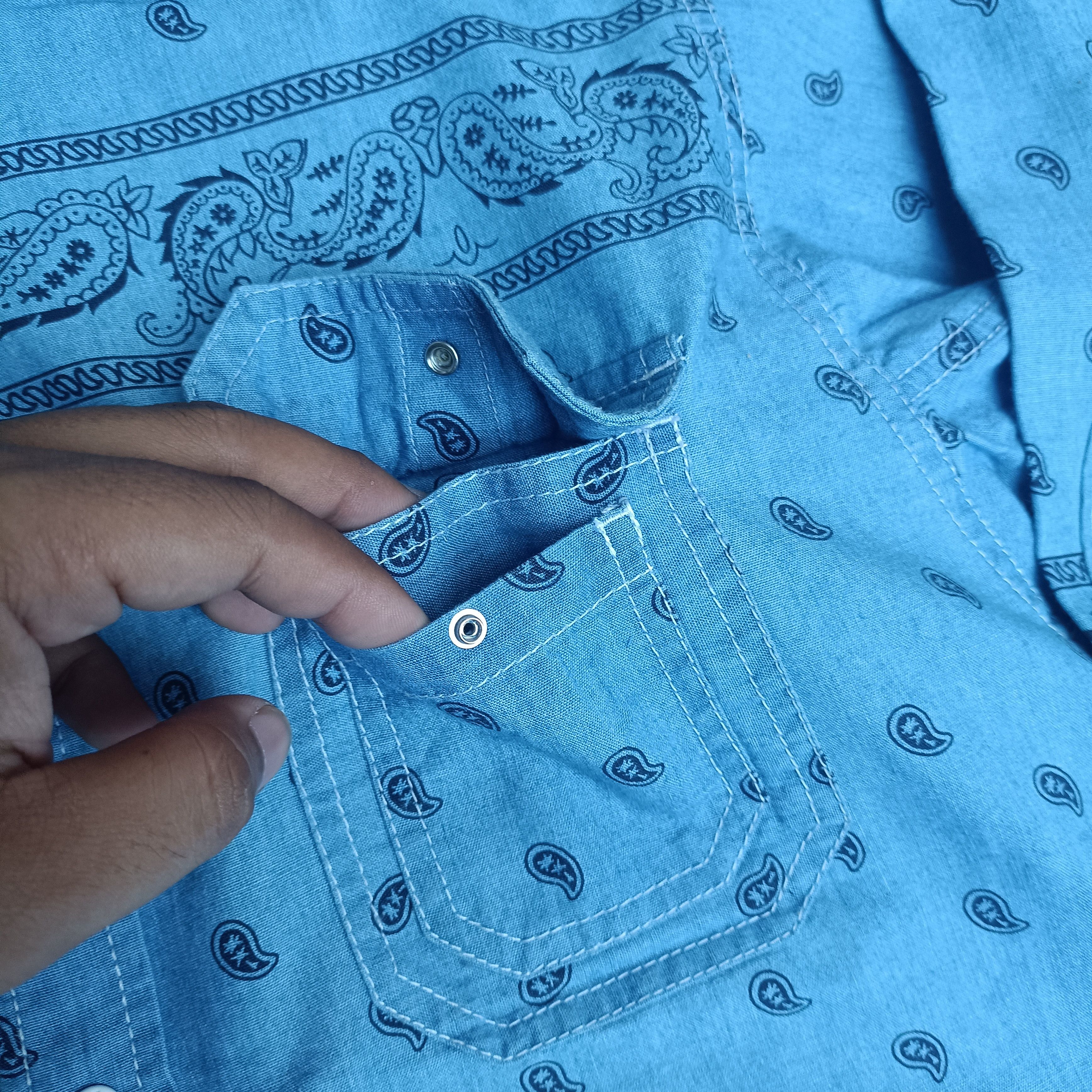 Nanamica × The North Face Purple Label Paisley Snap Button Shirt Size US M / EU 48-50 / 2 - 6 Thumbnail