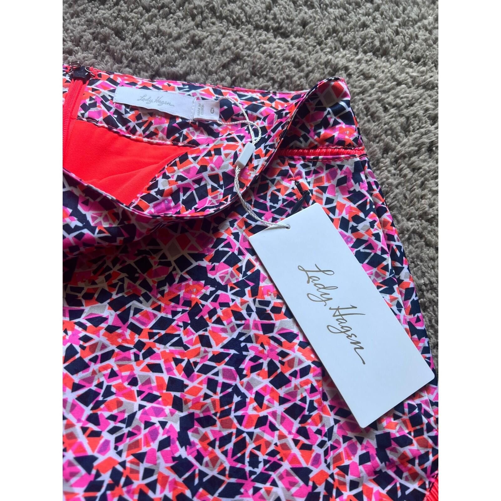 Other Lady Hagen Womens Print Golf Skort Pink Orange Size 0 NEW Size ONE SIZE - 6 Thumbnail