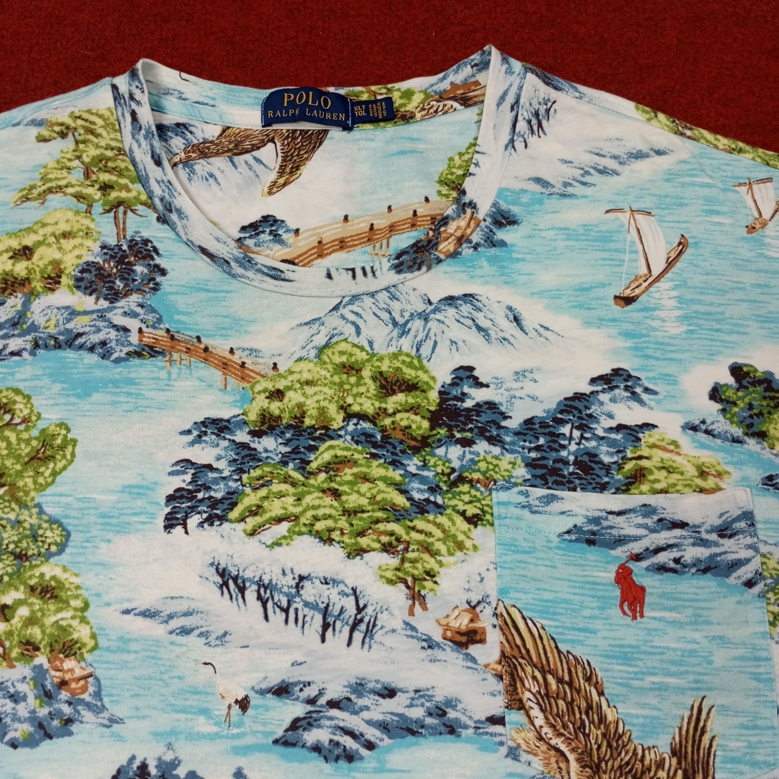 Polo Ralph Lauren Polo Ralph Lauren Summer Style Vintage Tshirt c249n31 Size US XXL / EU 58 / 5 - 2 Thumbnail