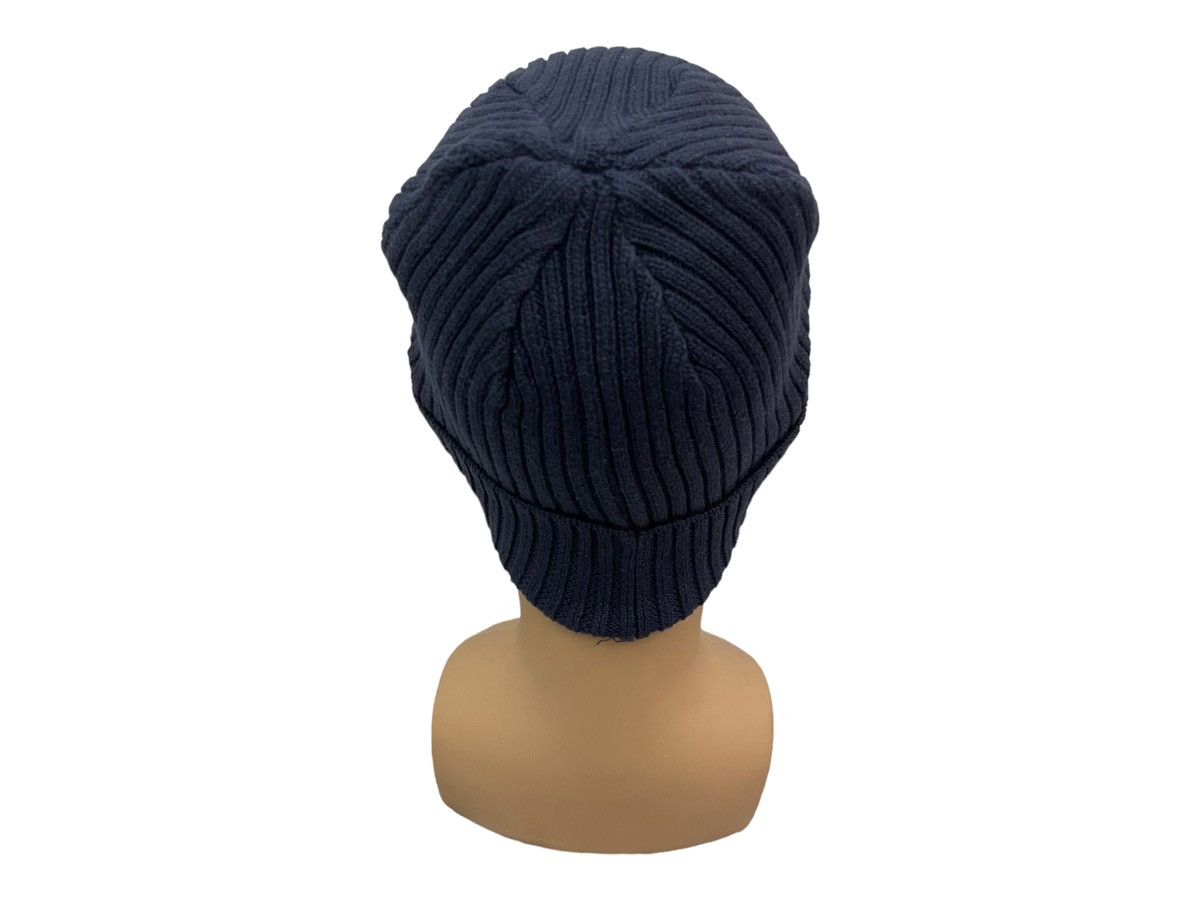 Ben Davis Ben Davis Navy Blue Ribbed Knit Beanie - Gorilla Logo Size ONE SIZE - 4 Thumbnail