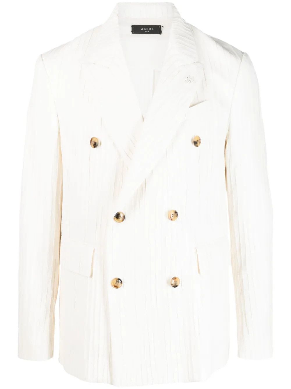 Amiri o1y0525 Blazer in Ivory Size US M / EU 48-50 / 2 - 1 Thumbnail