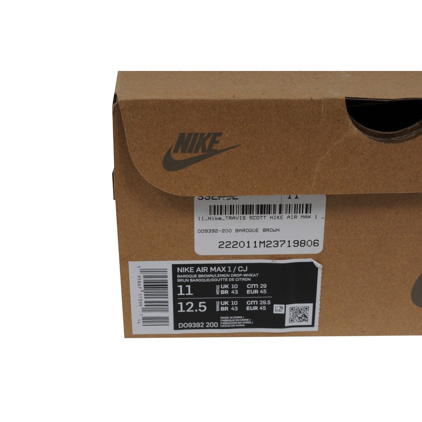 Nike × Travis Scott Nike Cactus Jack Air Max 1 CJ Sneakers Size US 11 / EU 44 - 12 Thumbnail