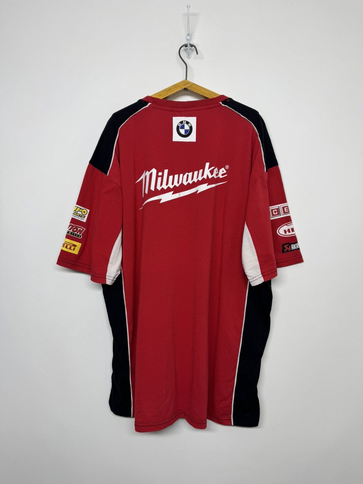 BMW Vintage Bmw Milwaukee Racing Motosport Clinton T-shirt Size US XXL / EU 58 / 5 - 3 Thumbnail